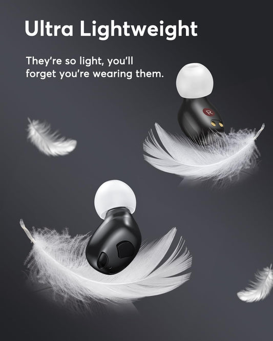 Karthus OTC Hearing Aids for Seniors & Adults, Rechargeable Hearing Aids with Noise Cancelling & Clear Sound, 16-Channel Digital DSP & 2 Environment Modes, 80+ Hour Battery Life, Comfort-Fit, Black