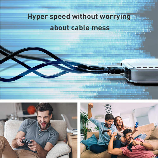 Smolink Network Cable, Shielded Ethernet Cable, Cat8 75ft, Gold Plated RJ45 Connectors, 26AWG, Weatherproof 40Gbps 2000MHz F/FTP LAN Cord for Gaming, Xbox, Modem, Router, PC