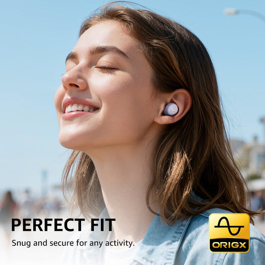 TOZO A1 Wireless Earbuds Bluetooth 5.3 Light Weight in Ear IPX5 Waterproof Headphones 2 Mic for AI Calls, Immersive Premium Sound Bass Headset with Charging Case, 32 Presets EQ Customization via App