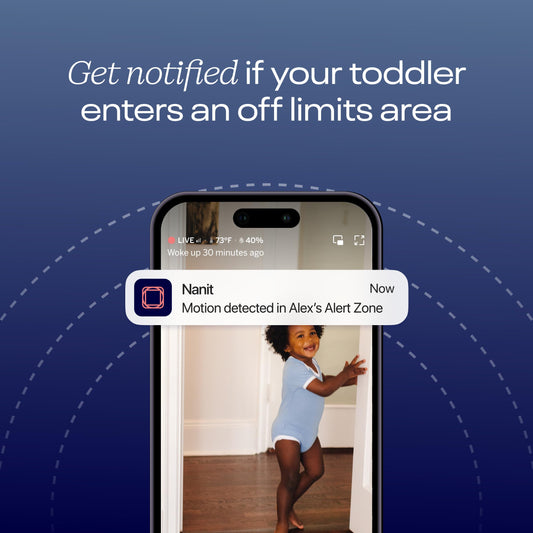 Nanit Pro Smart Baby Monitor & Flex Stand - 1080p Wi-Fi Video Camera, 2-Way Audio, Sound/Motion/Cry Notifications, Night Vision, and Breathing Band