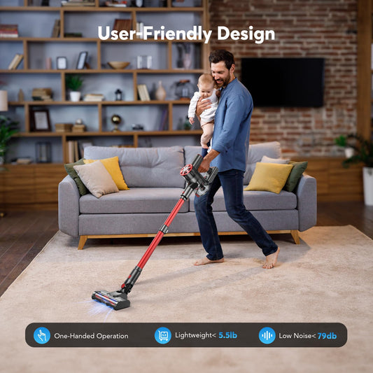 🔥75% Off!🔥Comvtu Cordless Vacuum Cleaner for Home