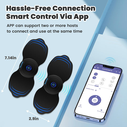 MASTOGO Wireless TENS Unit Back Pain Relief Massager- Muscle Stimulator Machine - Wireless TENS Unit Muscle Stimulator- tens Unit