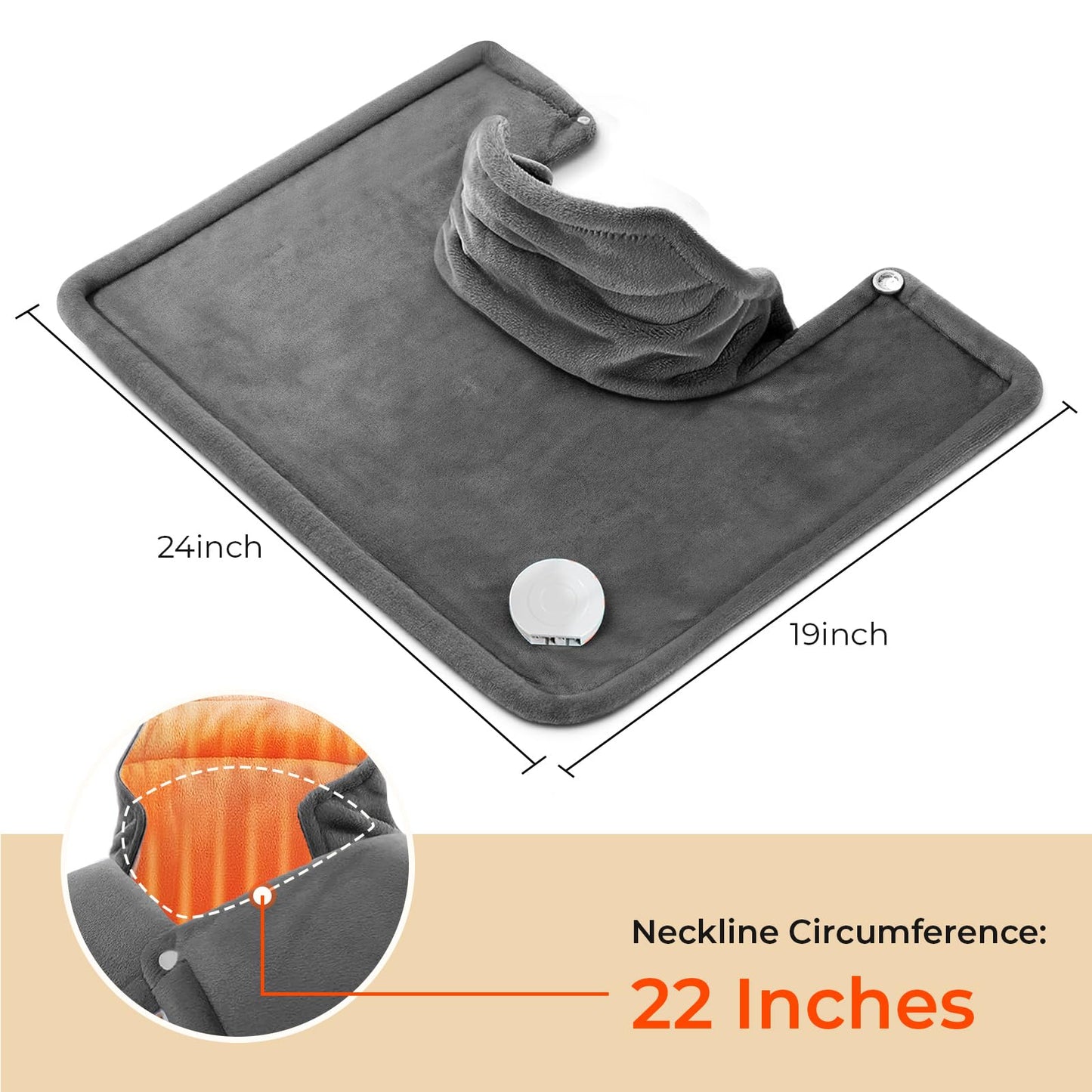 🔥70% Off!🔥 Heating Pad: Electric Weighted Instant Heat Pad