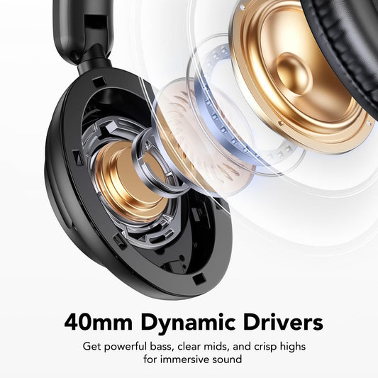 🔥72% Off!🔥TIMU Hybrid Active Noise Cancelling Bluetooth Headphones
