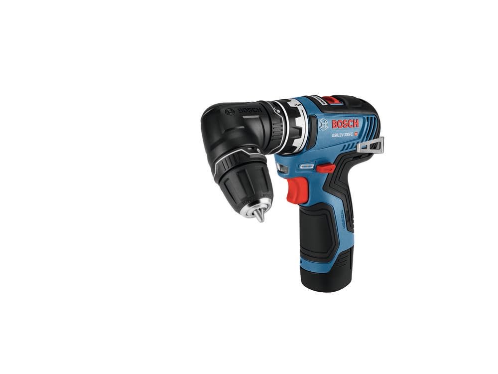 Bosch GSR12V-300FCB22 12V Max Drill/Driver with 5-In-1 Flexiclick® System with (2) 2.0 Ah Batteries