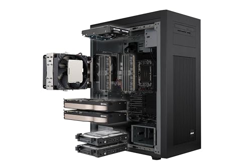 ASUS ExpertCenter Pro ET700I W7-B-750 Performance AI Barebones workstation supports Intel® Xeon® W-3400/W-2400, PCIe 5.0, DDR5 ECC, 2x 2.5Gb LAN, 2 x M.2, 2x GPU support, 750W 80 PLUS® Gold PSU, USB C