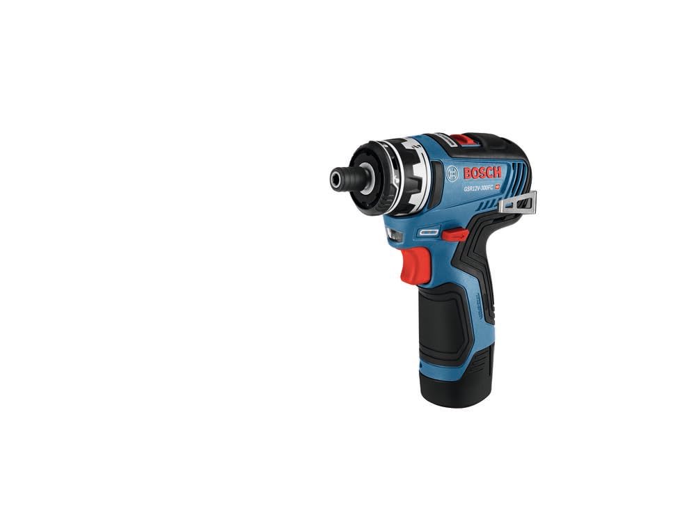 Bosch GSR12V-300FCB22 12V Max Drill/Driver with 5-In-1 Flexiclick® System with (2) 2.0 Ah Batteries