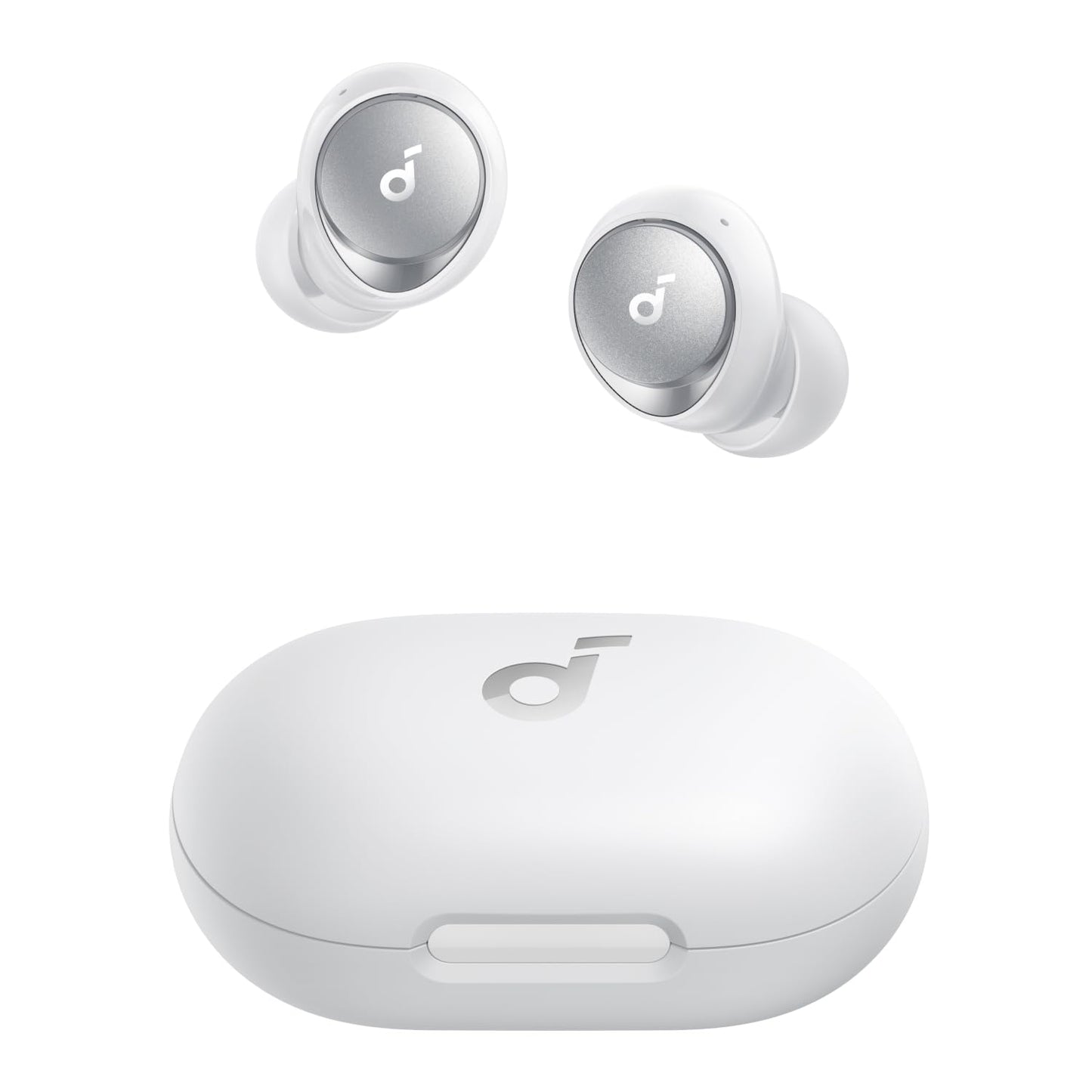 Soundcore by Anker Space A40 Auto-Adjustable Active Noise Cancelling Wireless Earbuds, Reduce Noise by Up to 98%, 50H Playtime, Hi-Res Sound, Comfortable Fit, App Customization, Wireless Charge