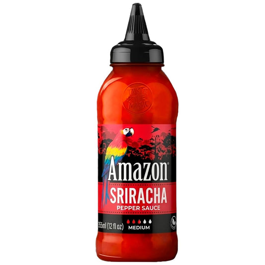 Amazon Sriracha Hot Sauce, Medium Spice, 12 oz (1 Pack)