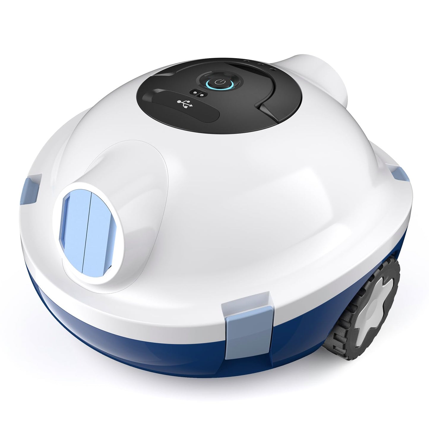Y10 Robotic Pool Cleaner,Cordless Pool Vacuum with 150 Mins Runtime,High Efficiency Dual Suction Power,Self-Parking&Smart Navigation for Above-Ground & Flat Inground Pools up to 1300 sq.ft (White)