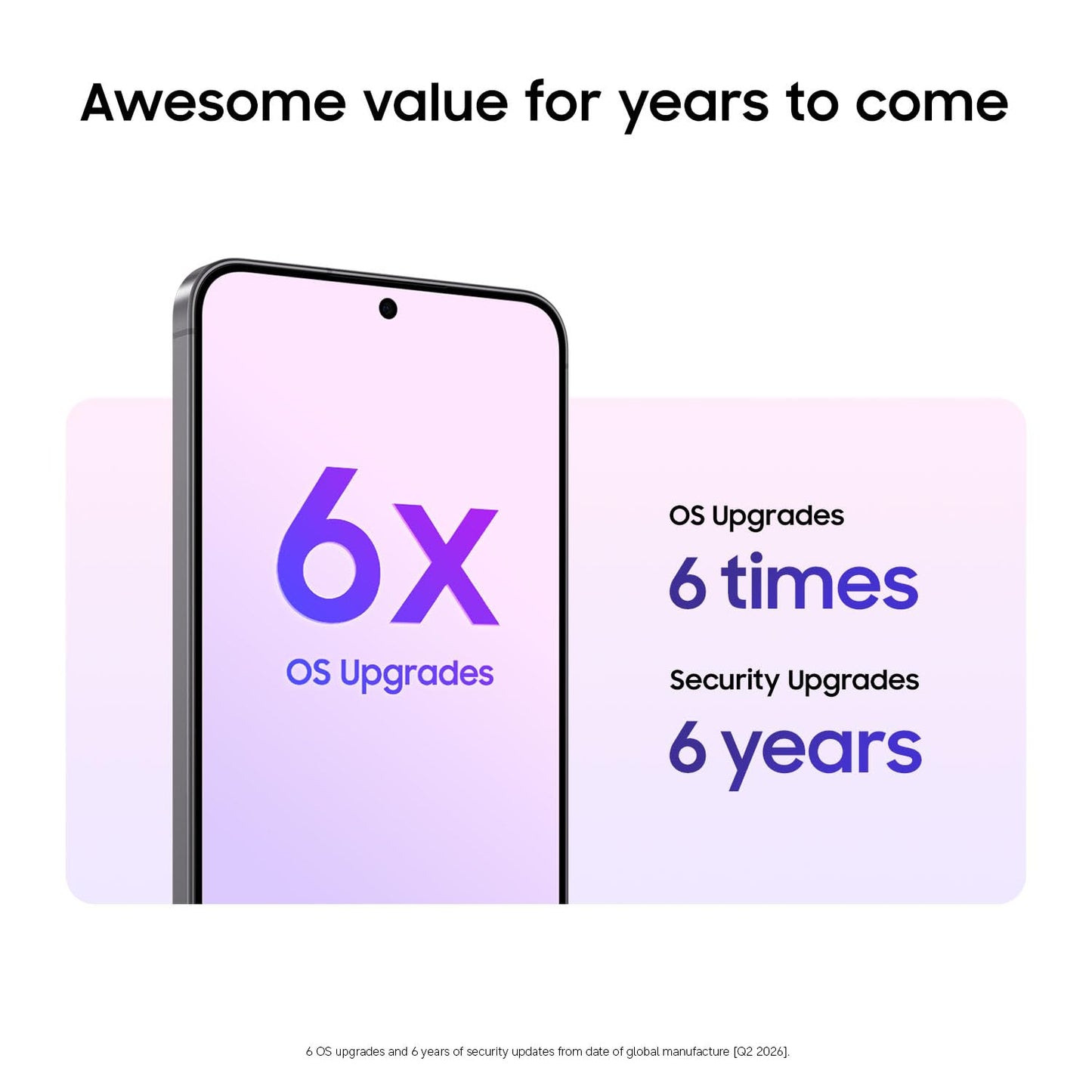Samsung Galaxy A57 5G (2026), Unlocked Android Smartphone, 128GB, AMOLED Display, Triple Camera, IP68, 5000mAh Battery, US Version, US 1 Yr Warranty, Awesome Gray