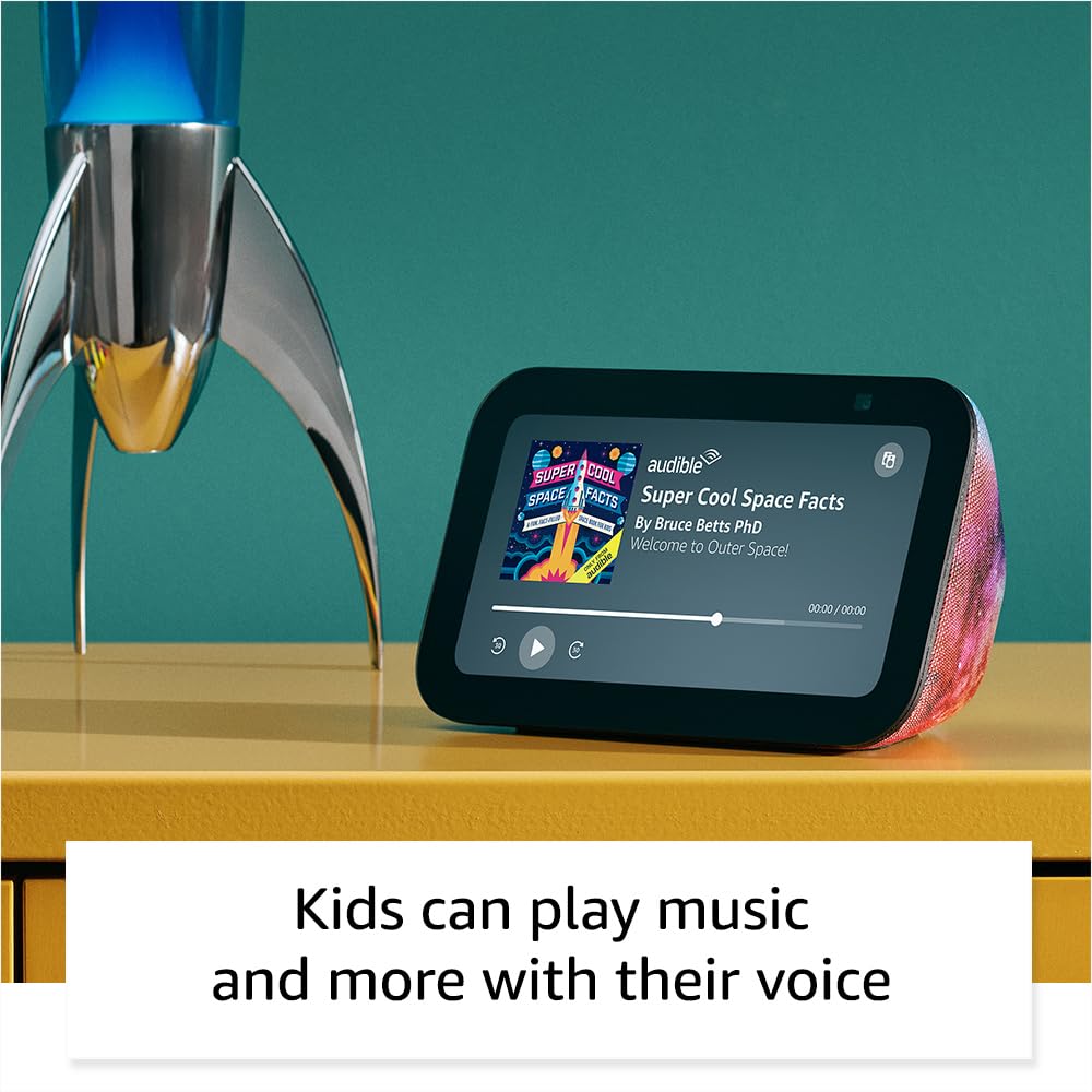 Amazon Echo Show 5 Kids (newest model), Designed for kids, Designed for Alexa+, parental controls, Includes 1 year of Amazon Kids+, Galaxy