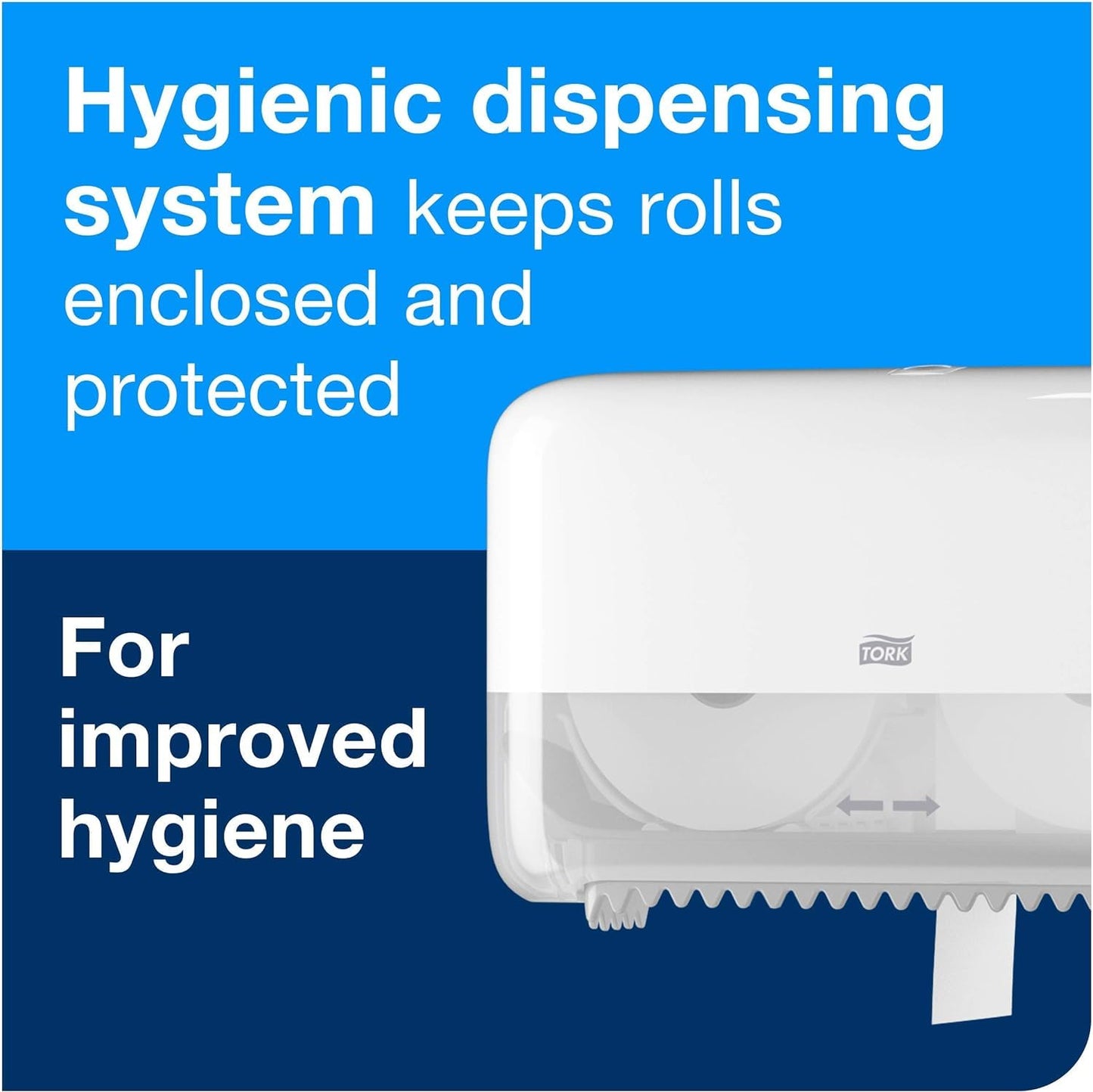Tork Coreless High-Capacity Toilet Paper Roll White T7, Universal, 2-ply, 36 x 1100 sheets, 472882