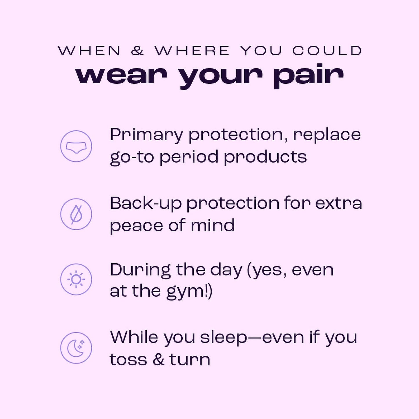 Bambody Absorbent Panties, Period Underwear for Women and Teens - All-Day Long - Overnight Protection-, Leakproof - Medium - 3 Pack: Black (High Waist)