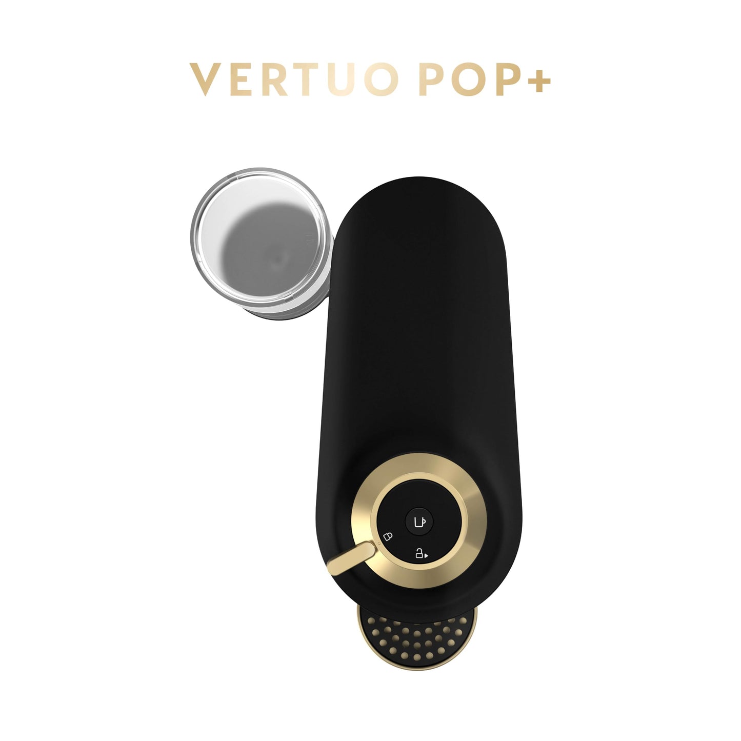 Nespresso Vertuo Pop+ Coffee and Espresso Maker by Breville, Matte Black Gold