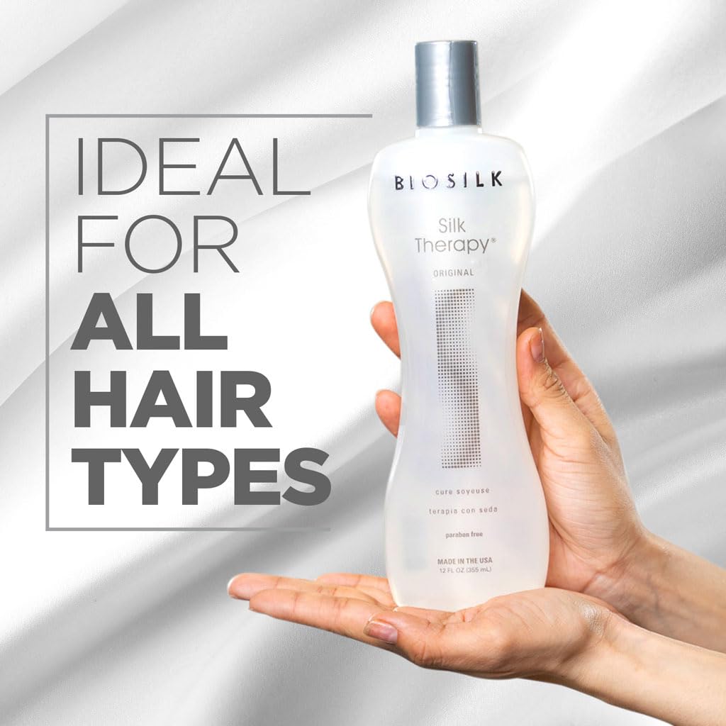 🔥72% Off!🔥BioSilk Silk Therapy Original, Reconstructing Leave-In Hair Treatment