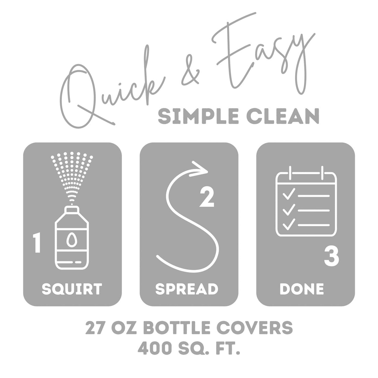 Quick Shine Hardwood Floor Luster-Polish 27oz-6pk | Plant-Derived w/Carnauba | Safer Choice, No PFAS, pH Neutral | Ready to Use Formula w/Anti-Slip Technology | Simply Squirt & Spread | Made in USA