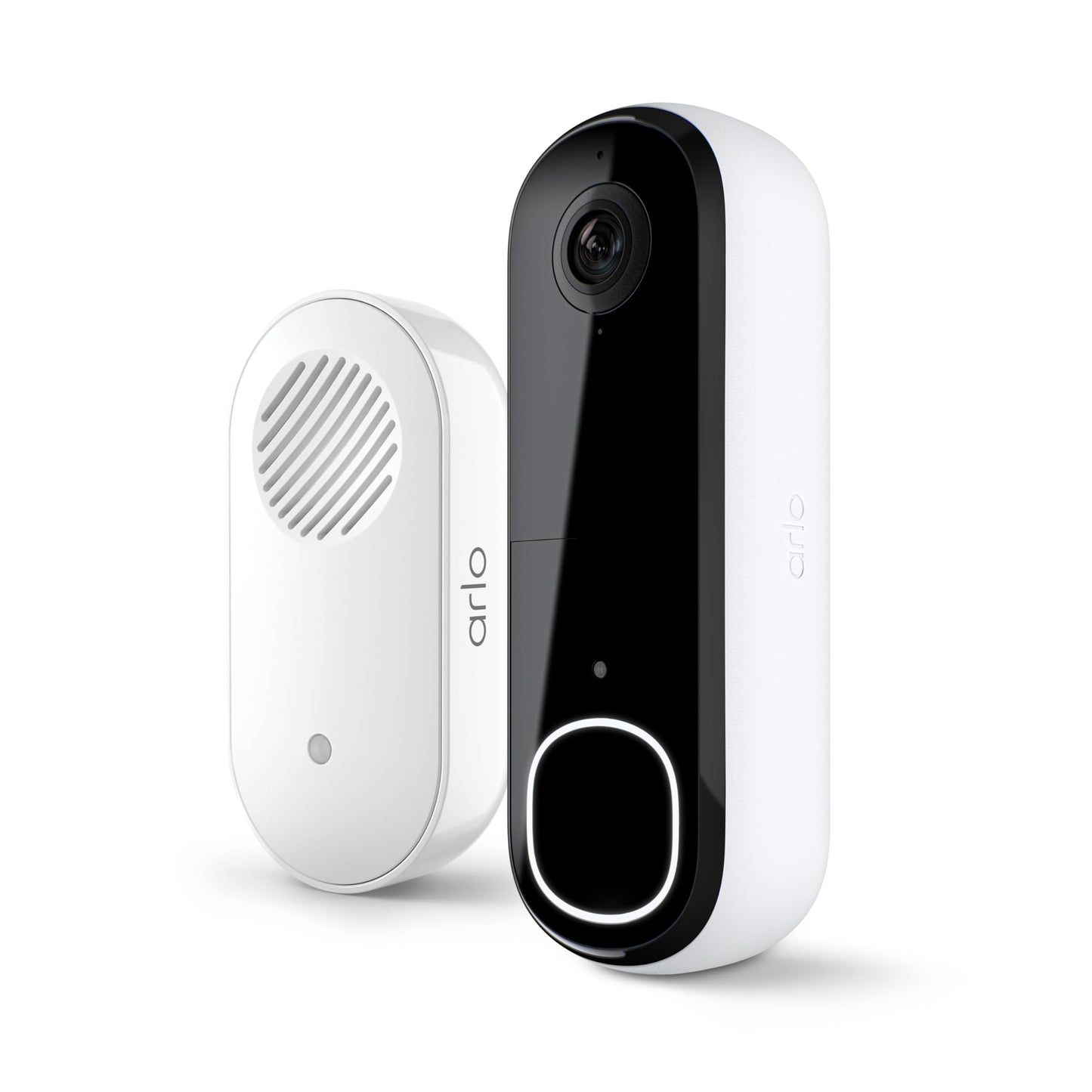 Arlo Video Doorbell 2K + Chime 2 (2nd Gen, Latest Release), Wireless or Wired Option, 2-Way Audio, Night Vision, Head to Toe View, Package Detection, Person & Vehicle Recognition, 1-Month Secure Plan