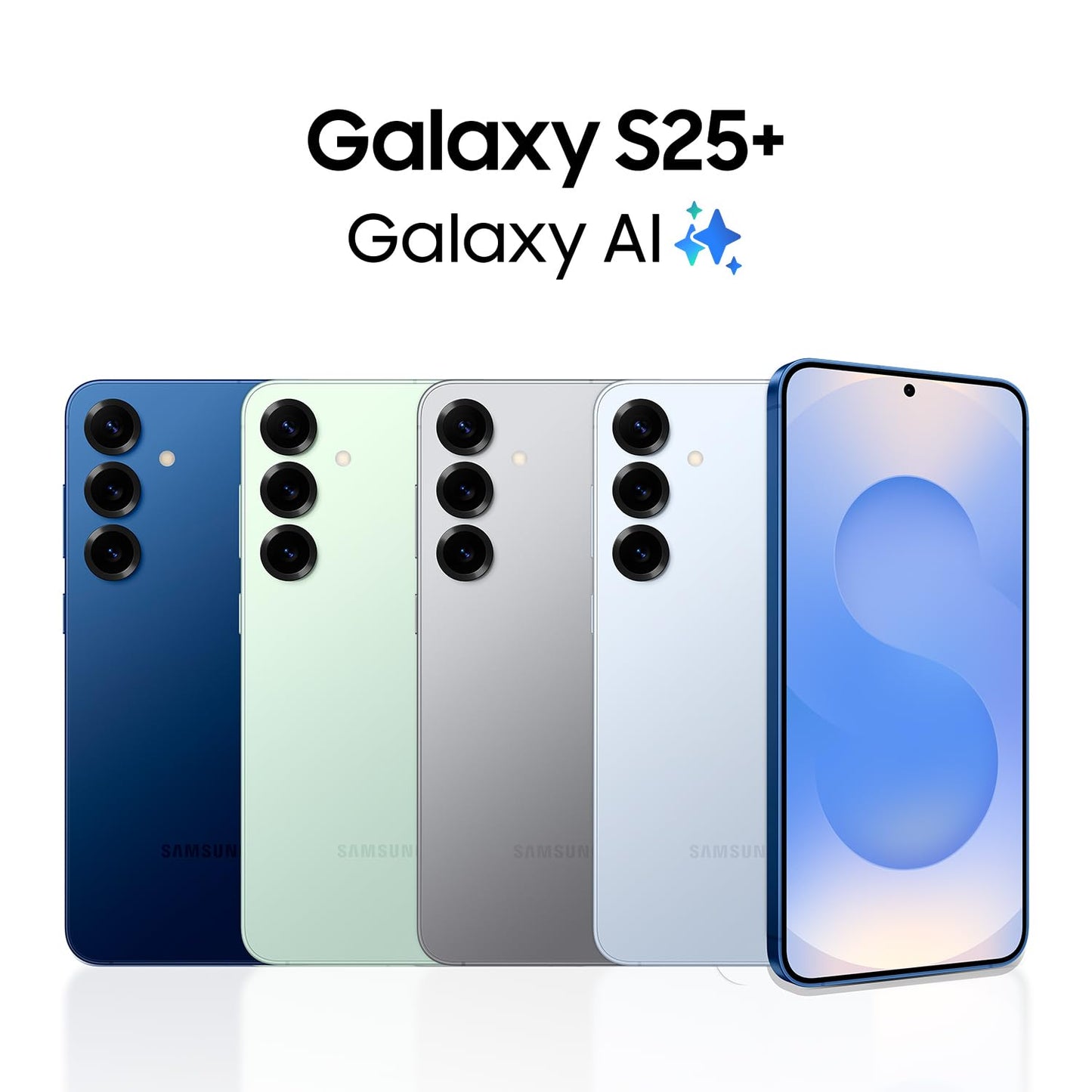 Samsung Galaxy S25+ Cell Phone, 256GB Smartphone, Unlocked Android, AI Night Mode Camera, Snapdragon 8 Elite Fast Processor, ProScaler Display, 4900mAh Battery, 2025, US 1 Yr Warranty, Navy