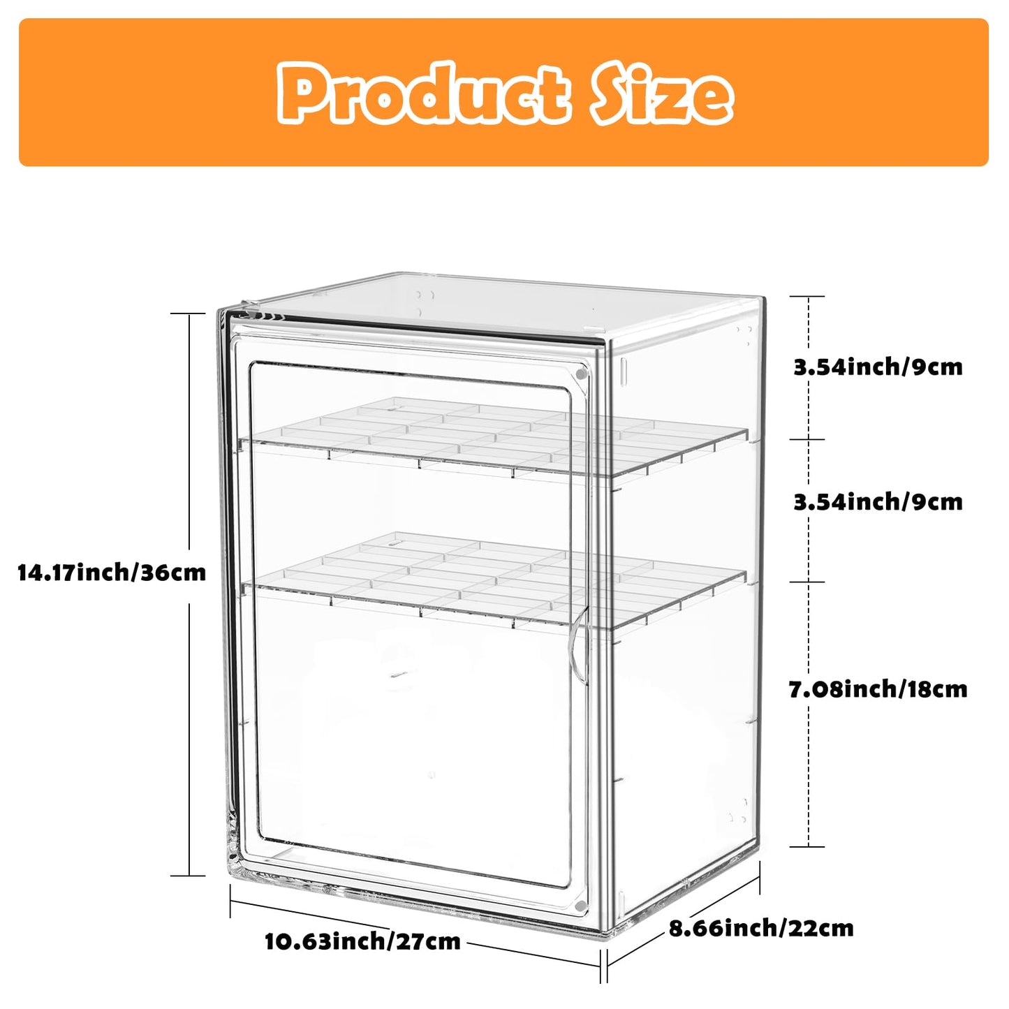 LEARNIBEE Baby Bottle Organizer,Adjustable Height Bottle Storage Organizer Baby for Bottles, Pacifiers, Pump Parts, Clear Organizer for Countertop, Cabinet,Vanity, Bathroom