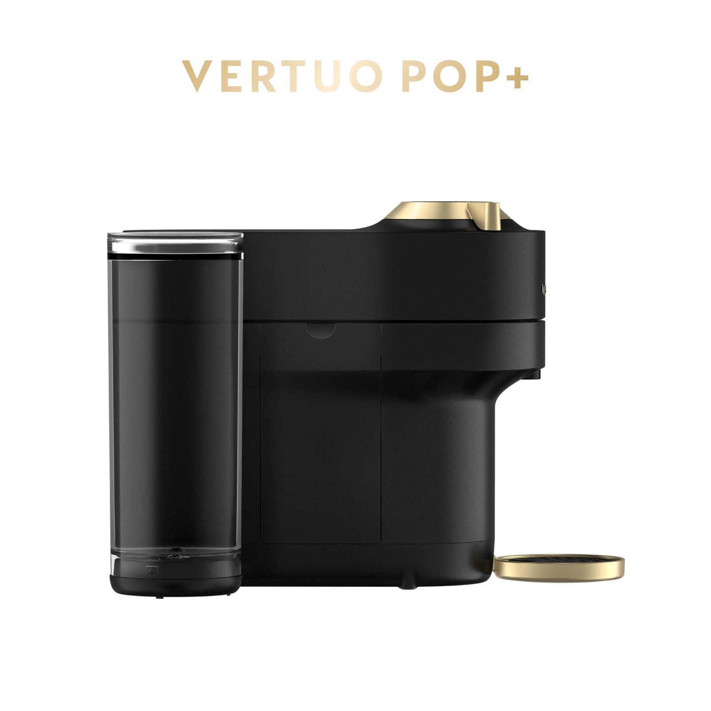 Nespresso Vertuo Pop+ Coffee and Espresso Maker by Breville, Matte Black Gold