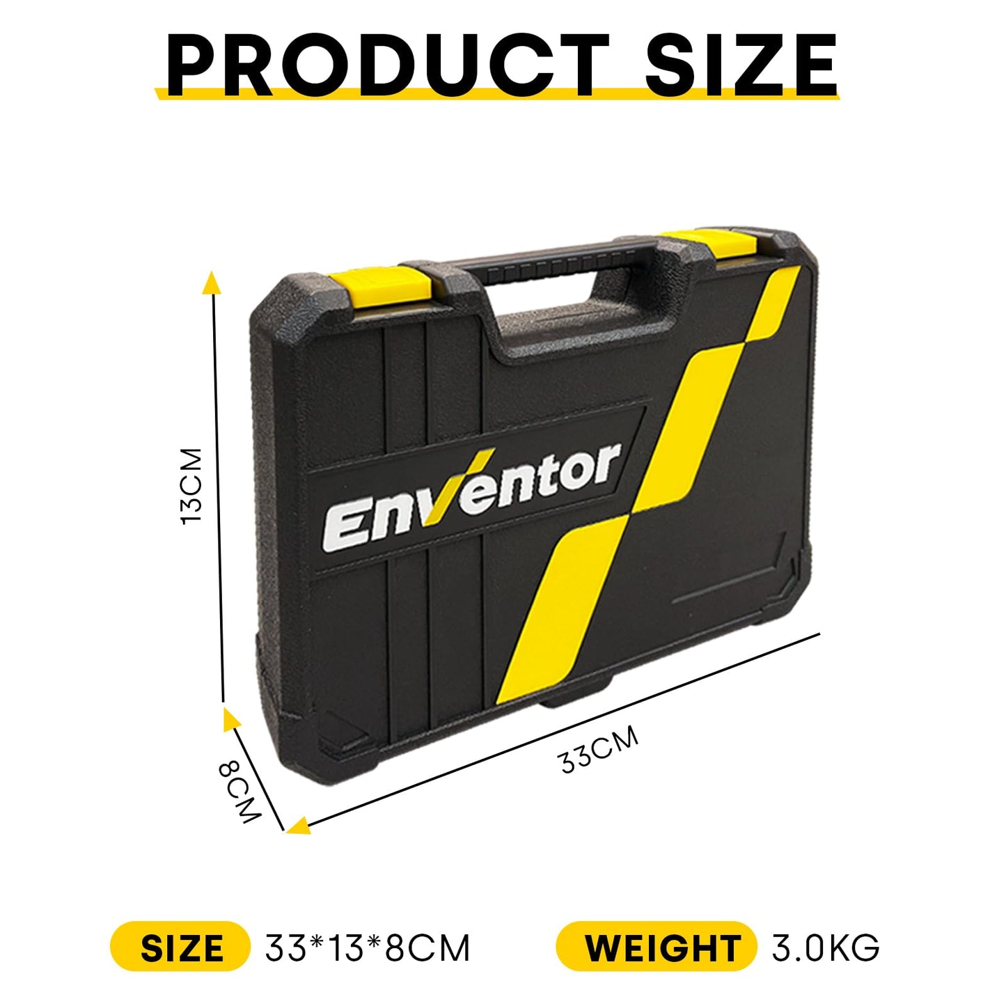 ENVENTOR Home Tool Kit, Basic Household Auto Repair Tool Set with Toolbox Storage Case, General Household Tool Kit for Men Women Home Maintenance, DIY Projects, 90 PCS General Hand Tools Kit