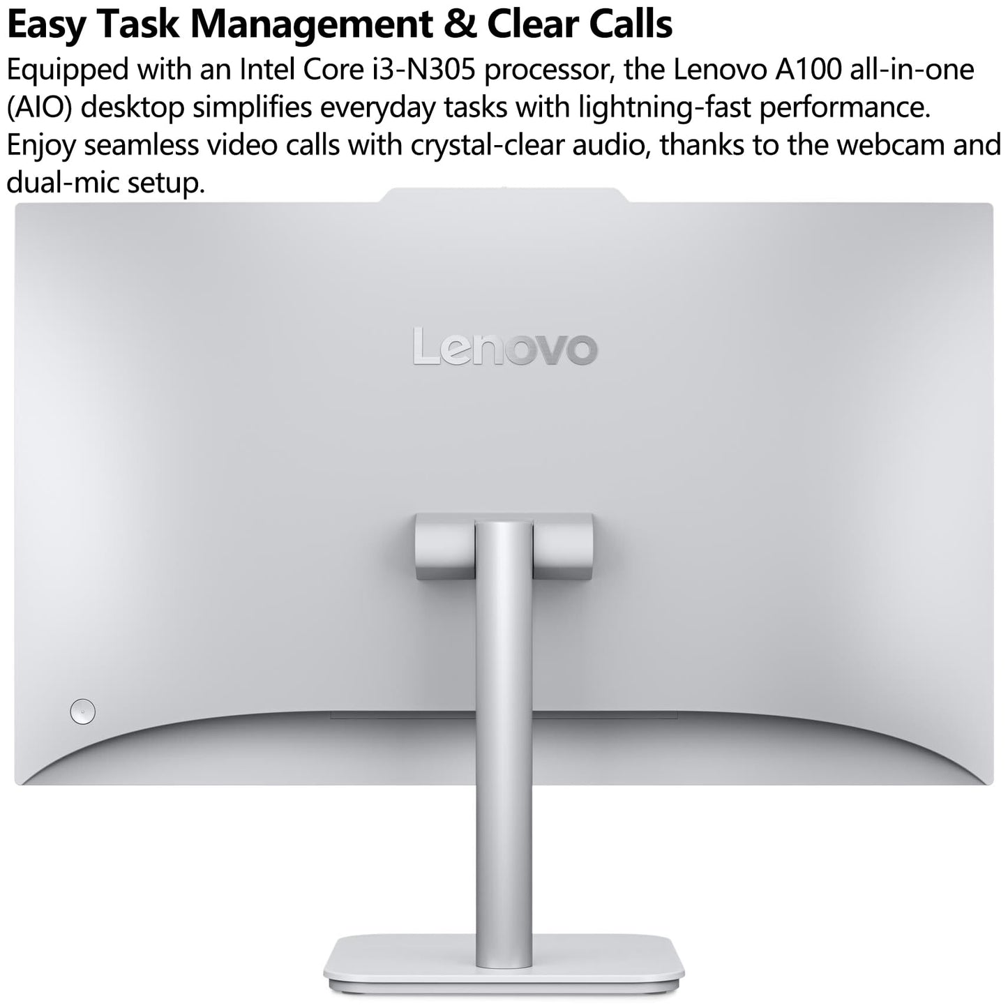 Lenovo Flagship 24" FHD All-in-One Desktop • 2026 Business Edition • Intel 8-Core Processor (up to 3.8 GHz) • 8GB DDR4 RAM • 512GB SSD, • Wi-Fi 6 • Windows 11