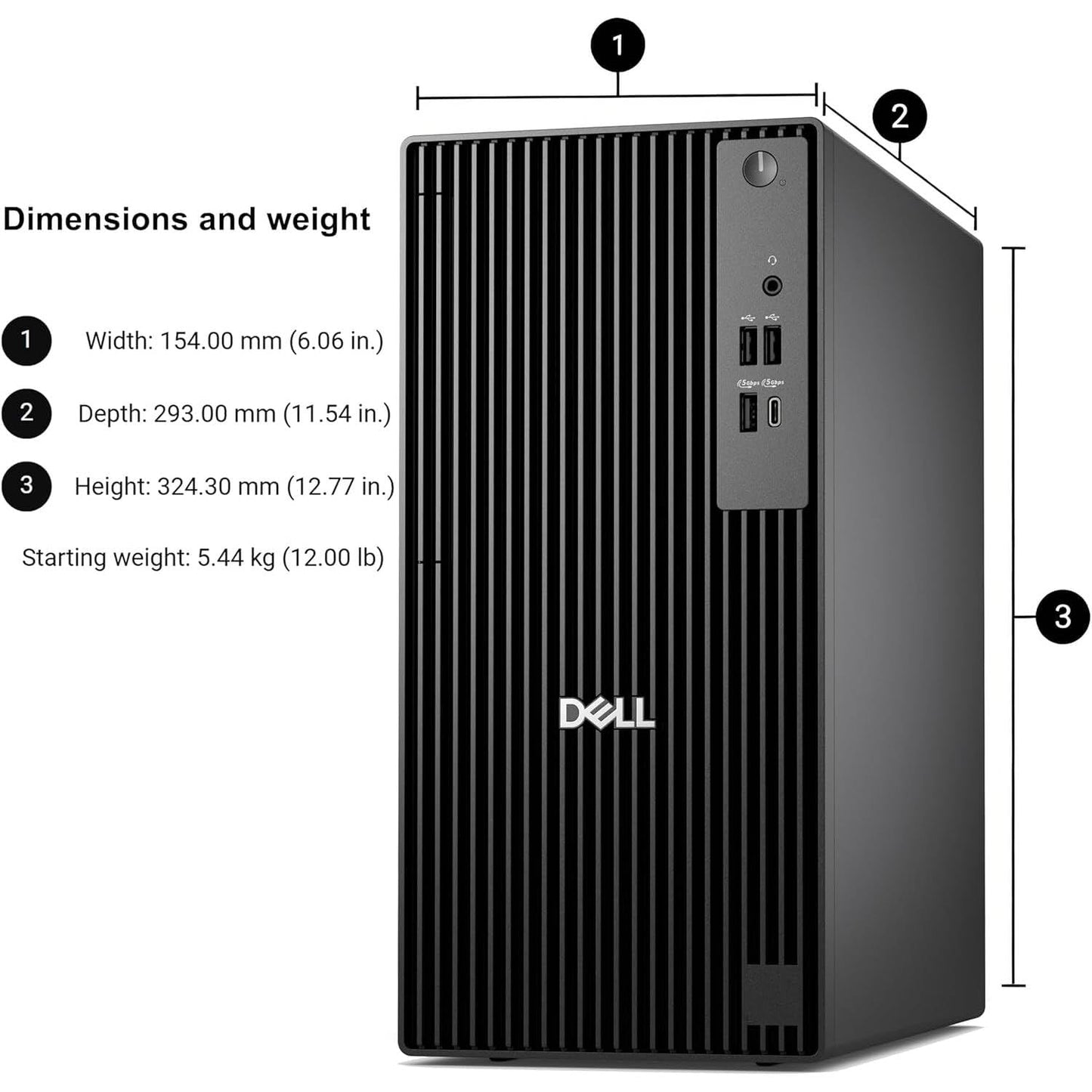 Dell Pro Business Desktop, New OptiPlex Version, Intel I7-12700K(25MB Cache, 12 Core, 20Threads), 32GB DDR5, 1TB PCIe SSD, Dual 4K Monitor Support, Ultra-Quiet Design, USB-C, Windows 11 Pro