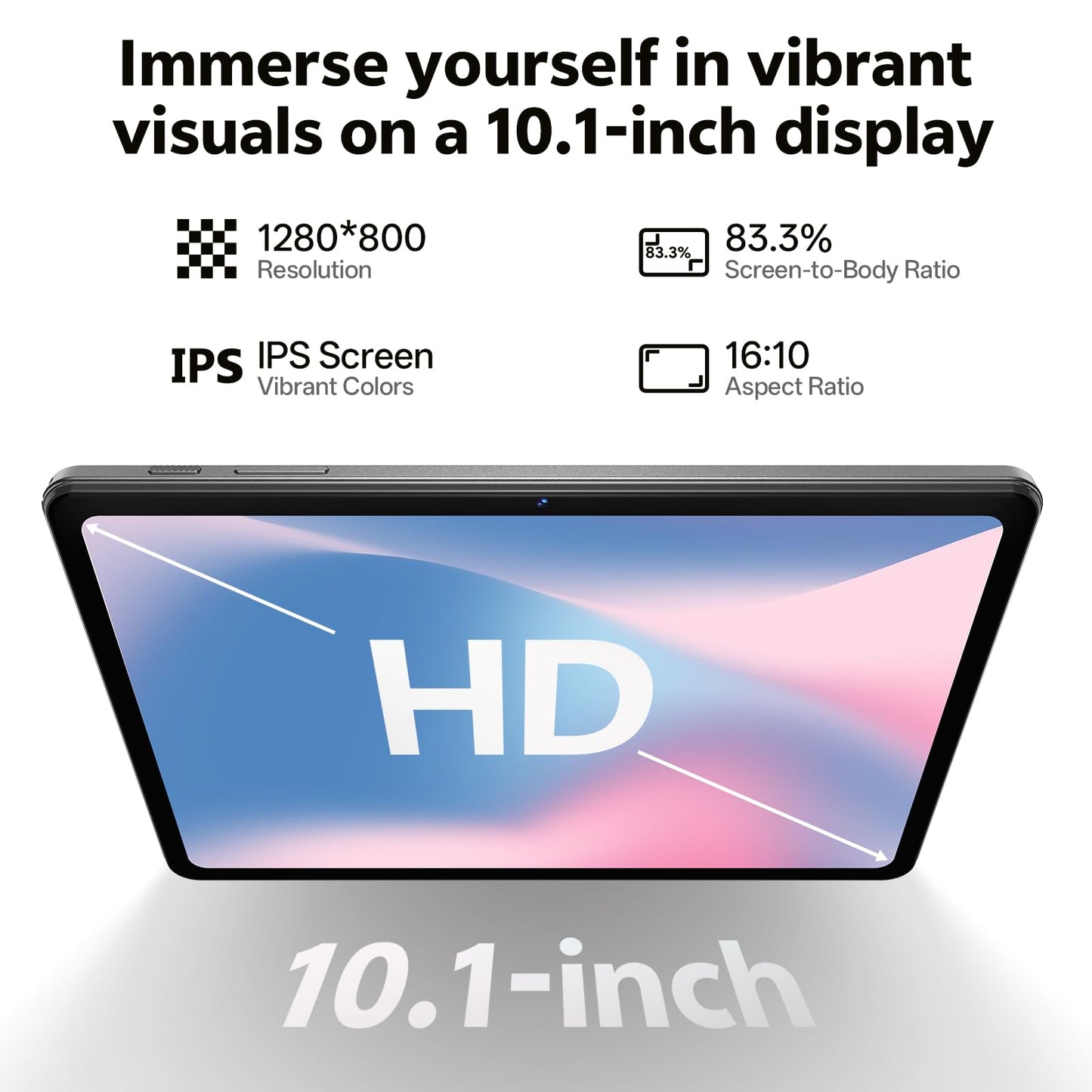 SHARECLOUD Tablet 10.1 inch Android 16 Tablet with Octa-Core Processor, 20GB RAM 128GB ROM 1 TB Expandable, 1280x800 HD IPS Touch Screen, GPS, 8H Battery, WiFi 6, BT 5.2, Dual Camera (Blue)