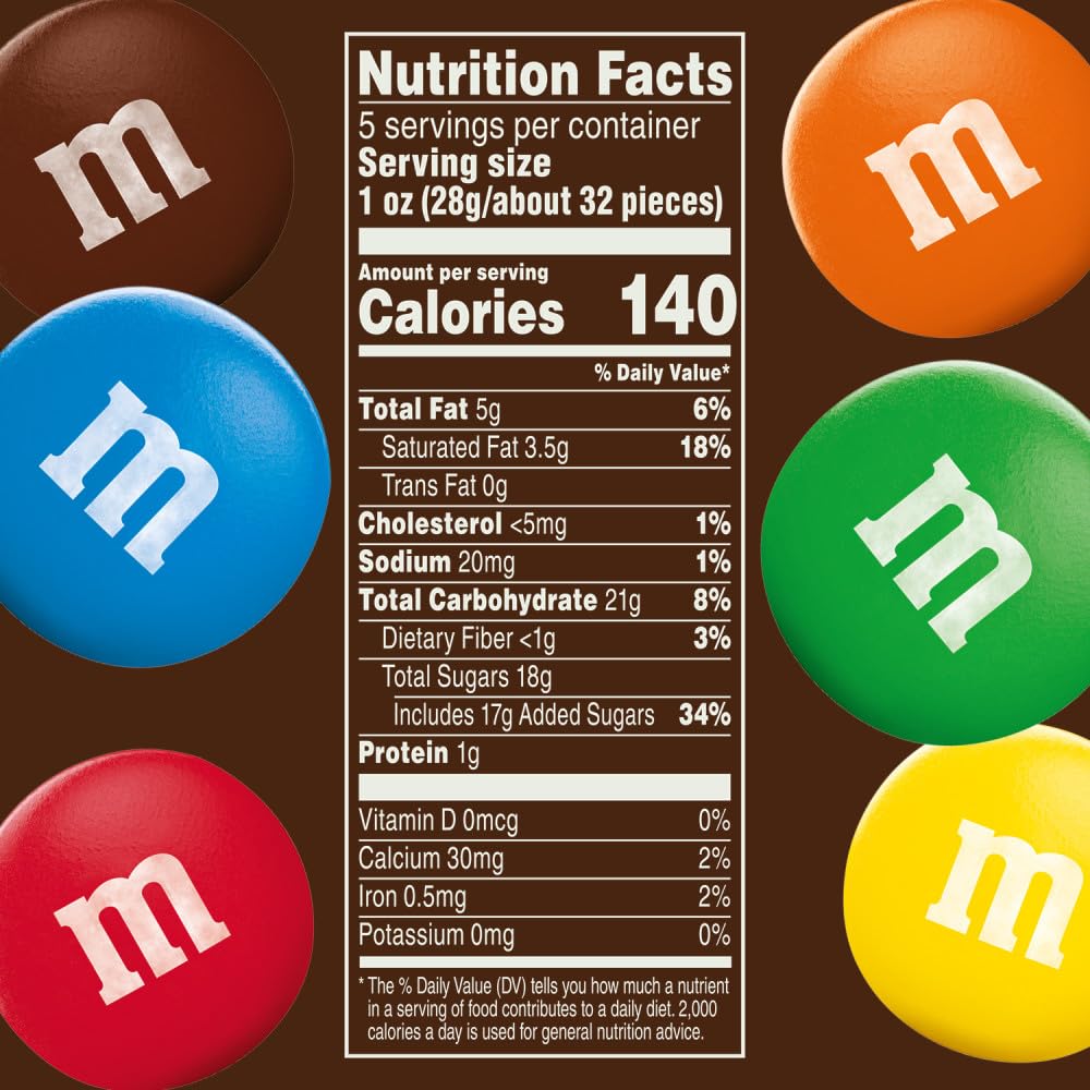 M&M'S Milk Chocolate Candy Bulk Pack – 5 oz Grab N Go Resealable Bags (Pack of 12), Party Size, Individually Wrapped Chocolate Snacks – Ideal for Office, Travel, Gifts, Candy Bowls, and Family Treats