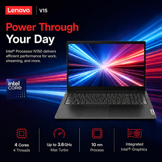 Lenovo New Business Laptop(2026-2027 Premium Edition), Powerful Intel N150 Processor, 16GB DDR5, 512GB PCIe, 15.6" FHD Display, 14.5-Hour Battery Life, Wi-Fi 6, Windows 11 Pro with MS 365 for Web