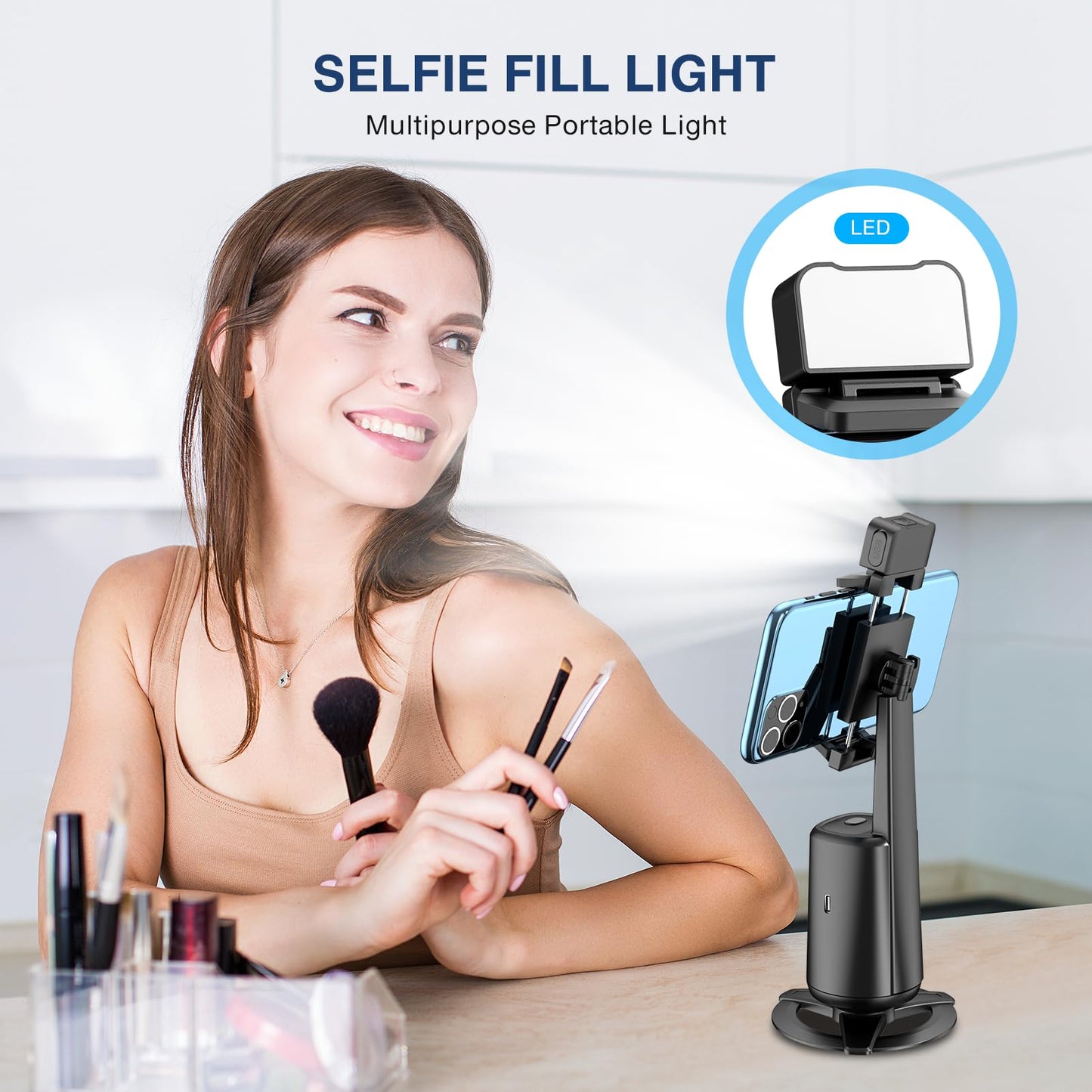 🔥70% Off!🔥360° Auto Face Tracking Tripod for Phones