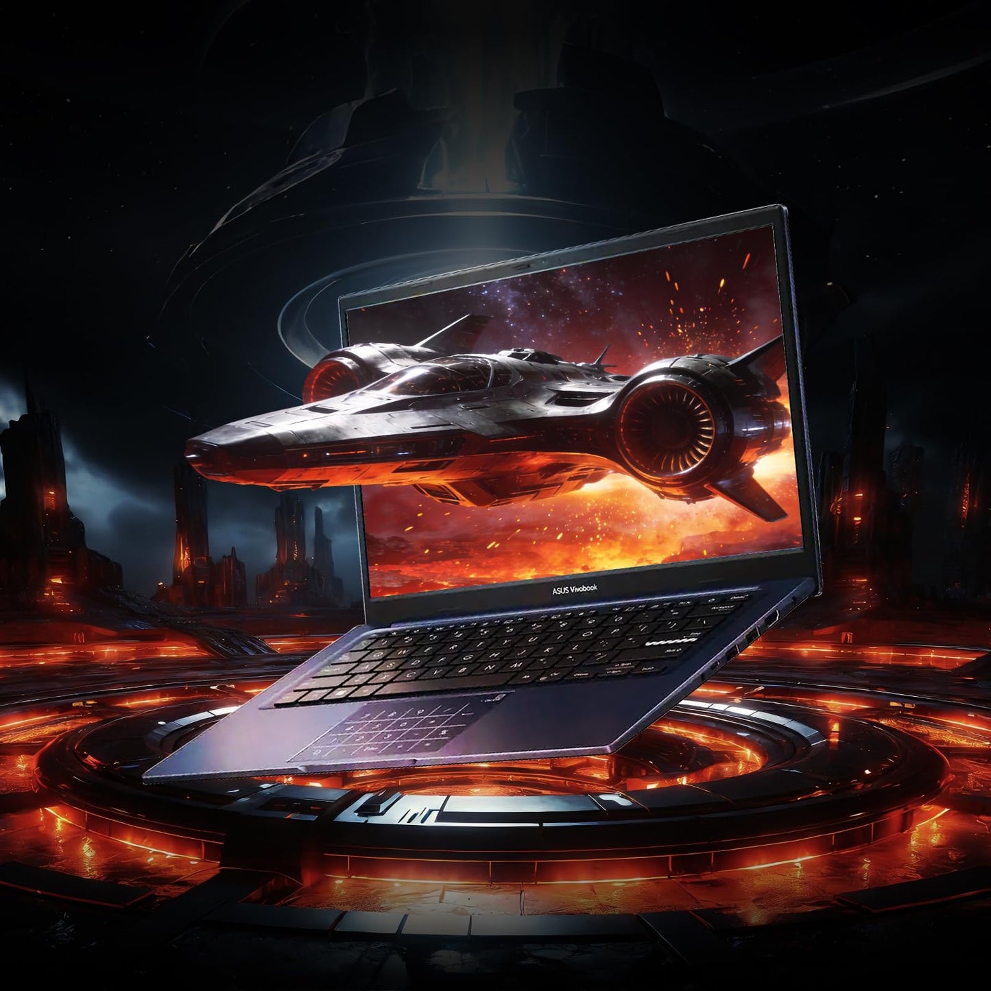 ASUS Vivobook 14 14" FHD Laptop, Intel 10-Core 5 120U(Up to 5GHz), 8GB RAM 512GB SSD, Win 11 WiFi 6 Bluetooth Laptop for Designer Business Gaming Student Study Work w/GM Accessory