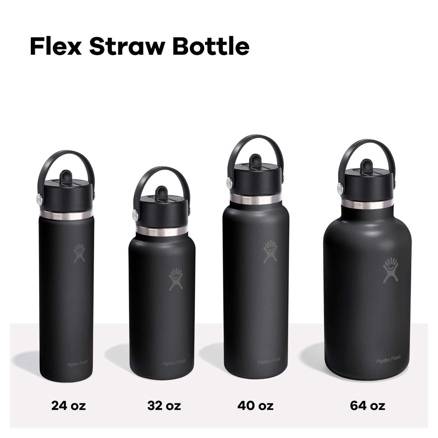 Hydro Flask Water Bottle - Insulated Stainless Steel - Wide Mouth Flex Straw Lid, Non Spill, Leakproof and Refillable in 32 Oz Mermaid Green