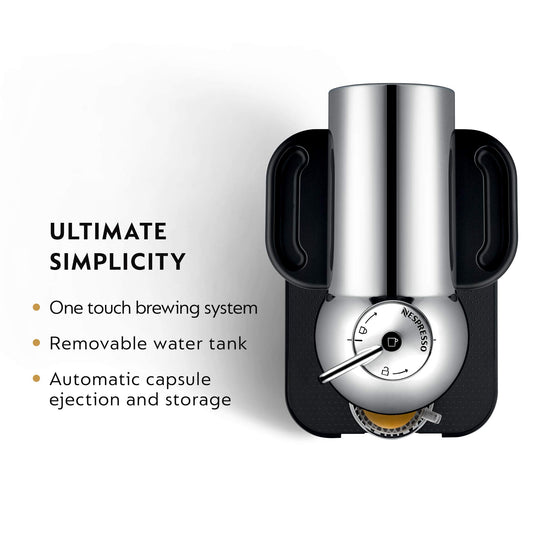 Nespresso Vertuo Coffee and Espresso Maker by Breville, Chrome
