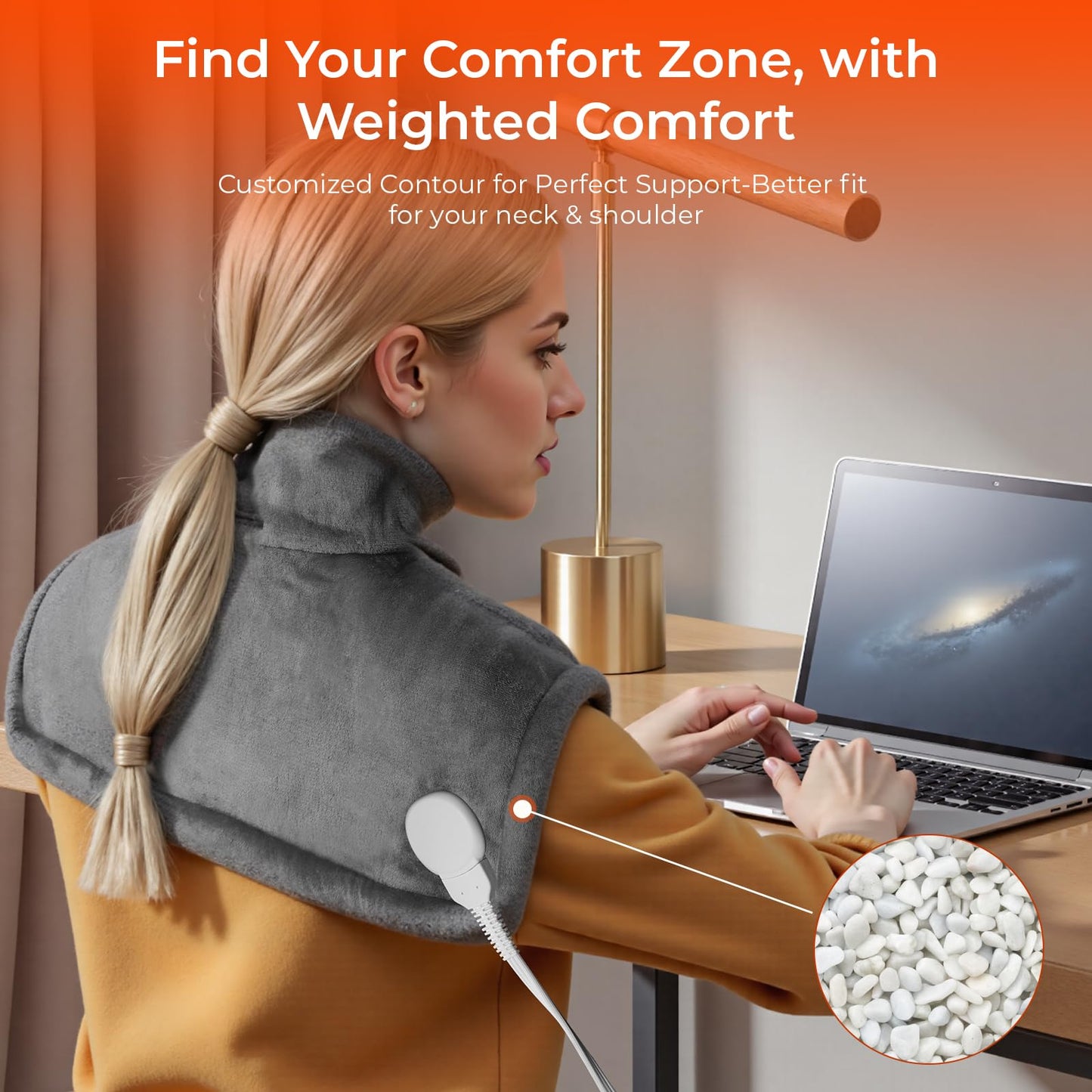 🔥70% Off!🔥 Heating Pad: Electric Weighted Instant Heat Pad