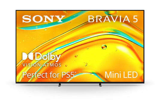Sony BRAVIA 5 55 Inch TV, Mini LED, 4K Smart Google TV, XR Processor with AI Technology,120hz Television with Dolby Vision/Atmos, Exclusive Features for PlayStation®5, K-55XR50