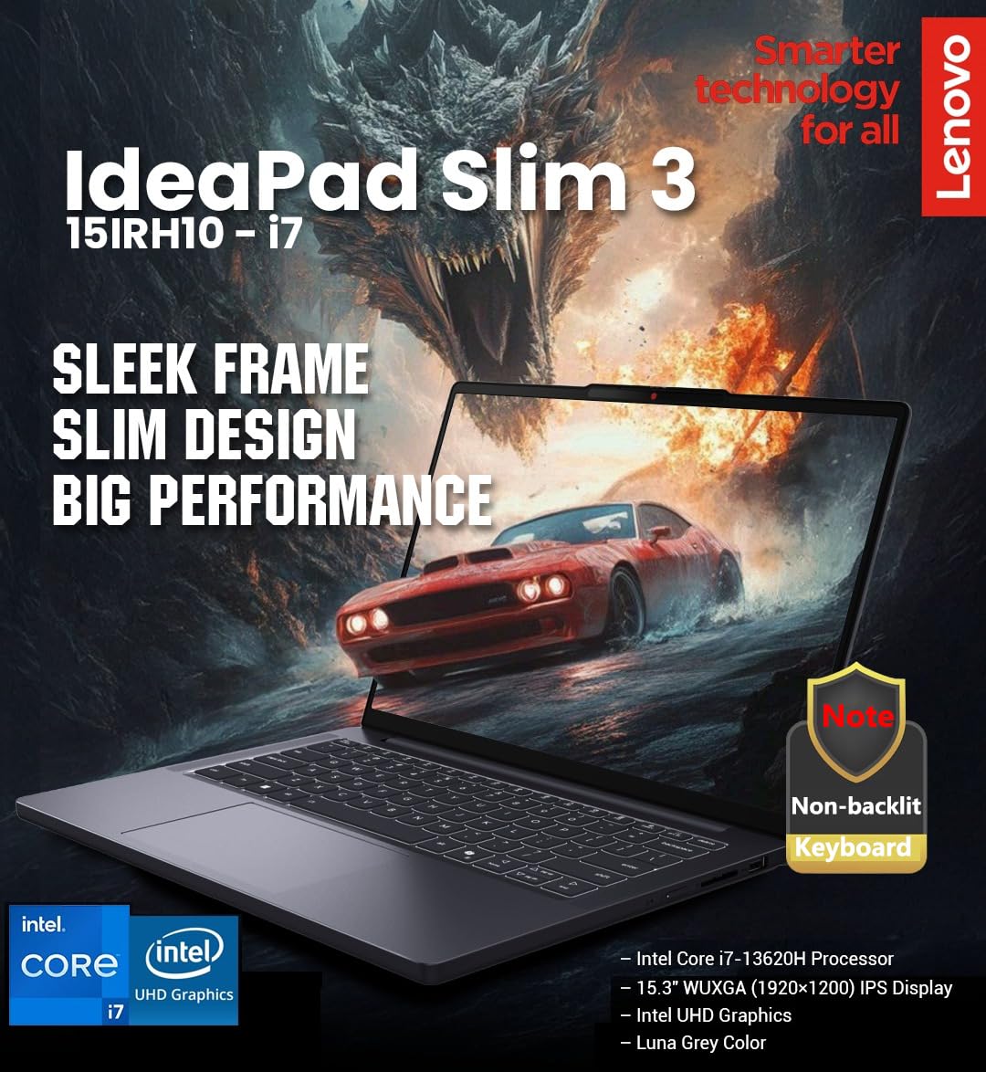 Lenovo 2026 Premium Laptop, Intel Core i7-13620H (Beat i7-1355U), 24GB DDR5, 1TB SSD, 15" FHD+ Copilot AI PC, Windows 11 – for Power Business Multitasker