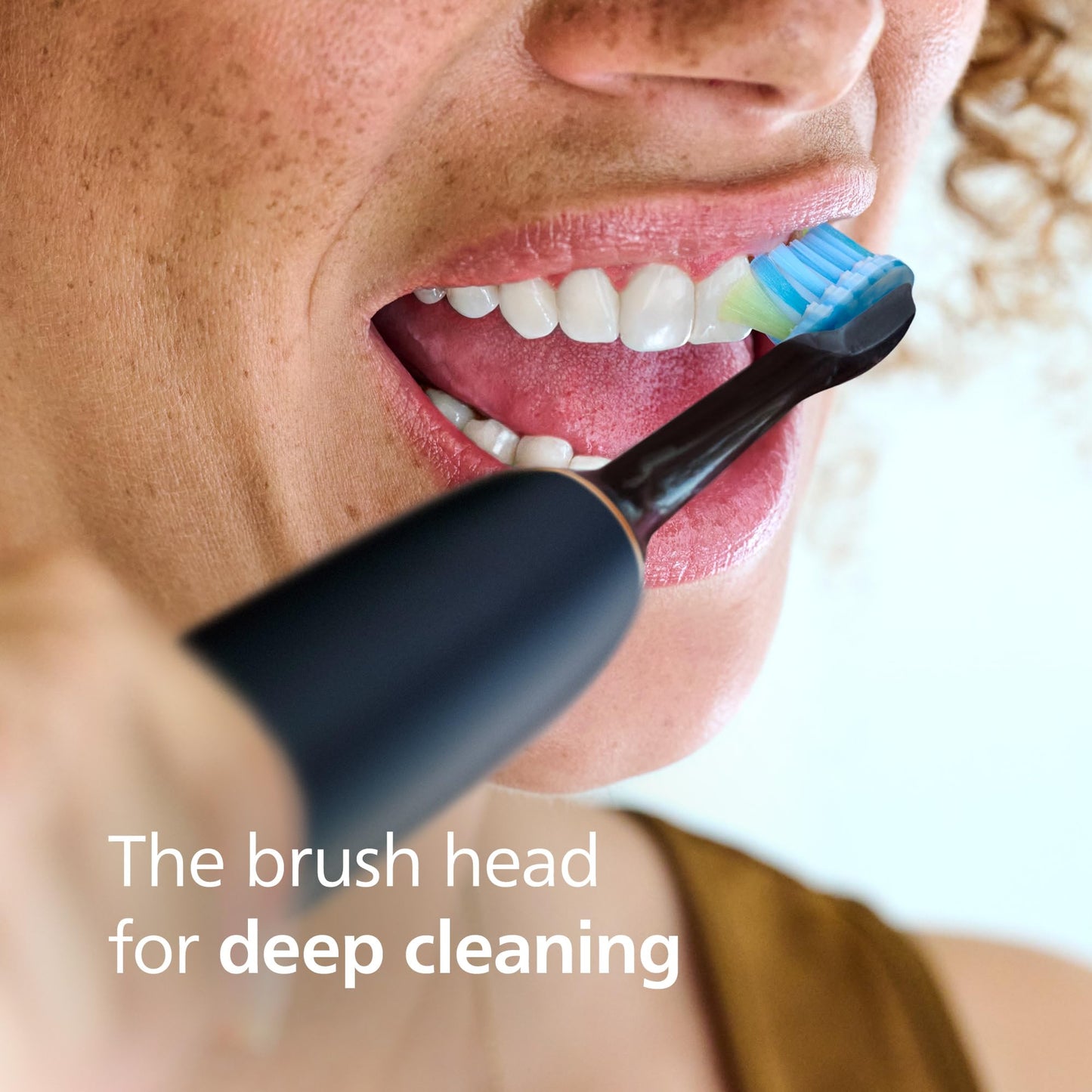 Philips Sonicare C3 Two-in-One Genuine Replacement Electric Toothbrush Heads, for Deep Plaque Removal and Whitening, 4 Pack One Year Supply, Black, HX9044/95