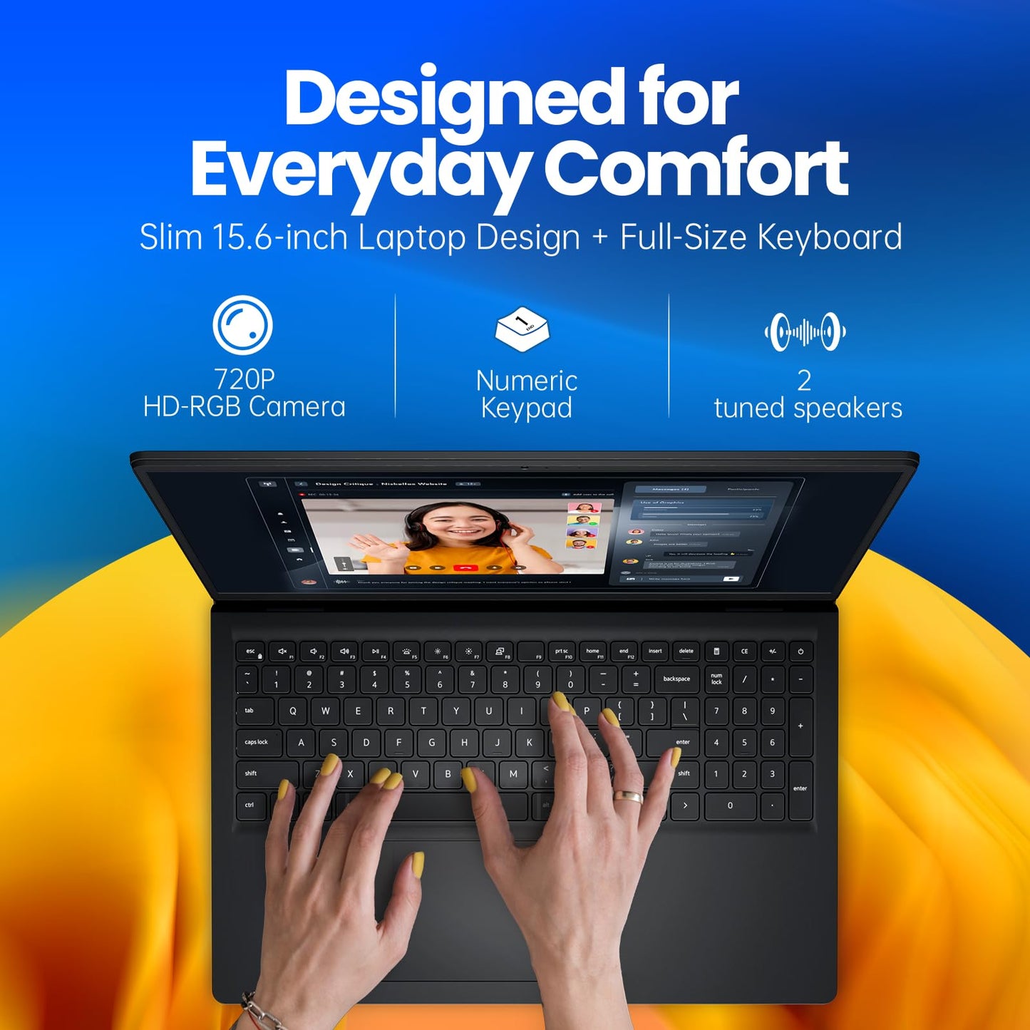 Dell Inspiron 15 Touchscreen Laptop Computer, 15.6" FHD Anti-Glare, AMD Ryzen 7 7730U, 20GB RAM, 512GB SSD, Windows 11 Pro, Numeric Keypad, Copilot AI, Business & Students, Office 365 for the Web