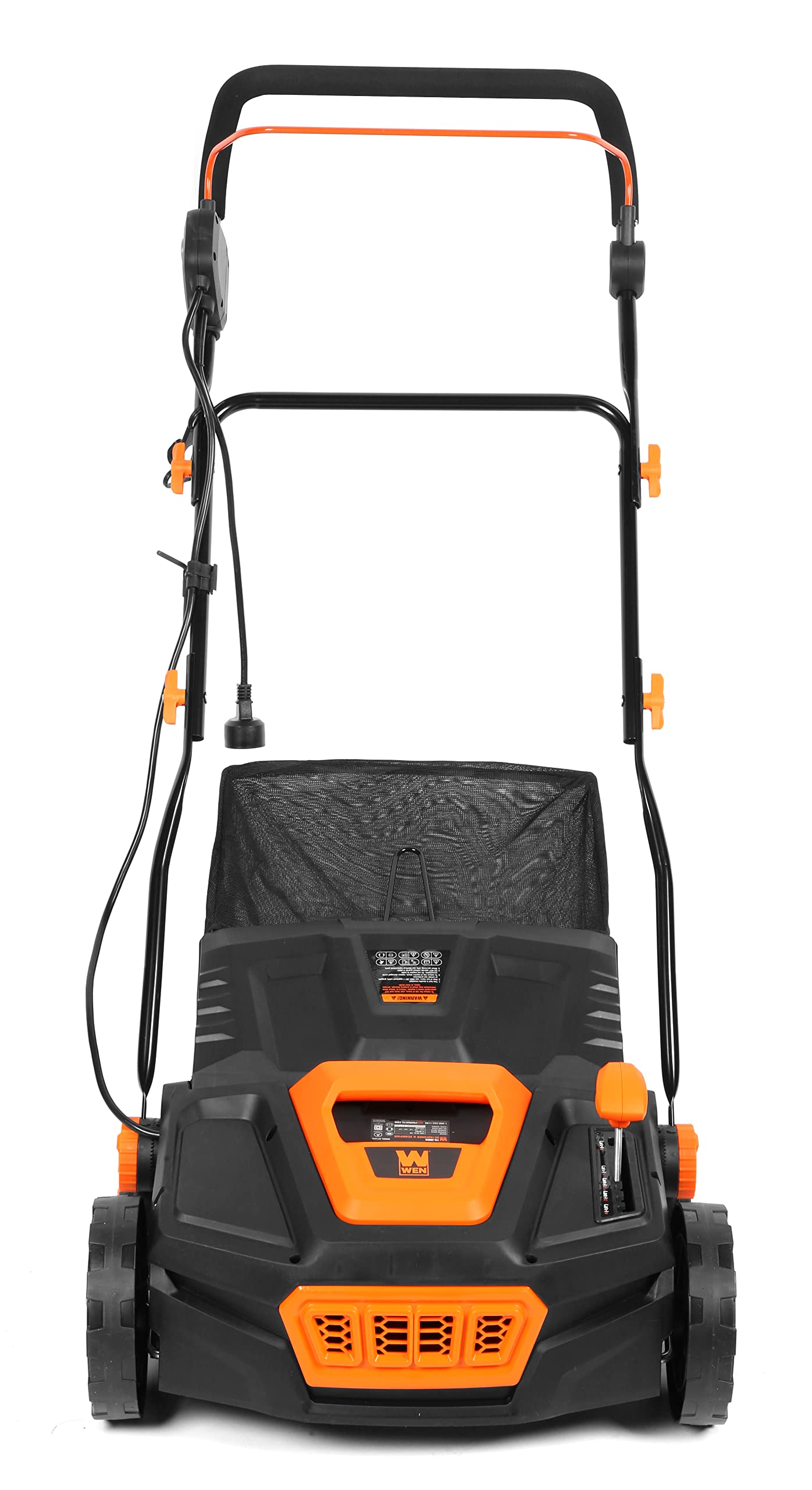 WEN 15-Inch 13-Amp 2-in-1 Electric Dethatcher and Scarifier with 12-Gallon Collection Bag (DT1315)