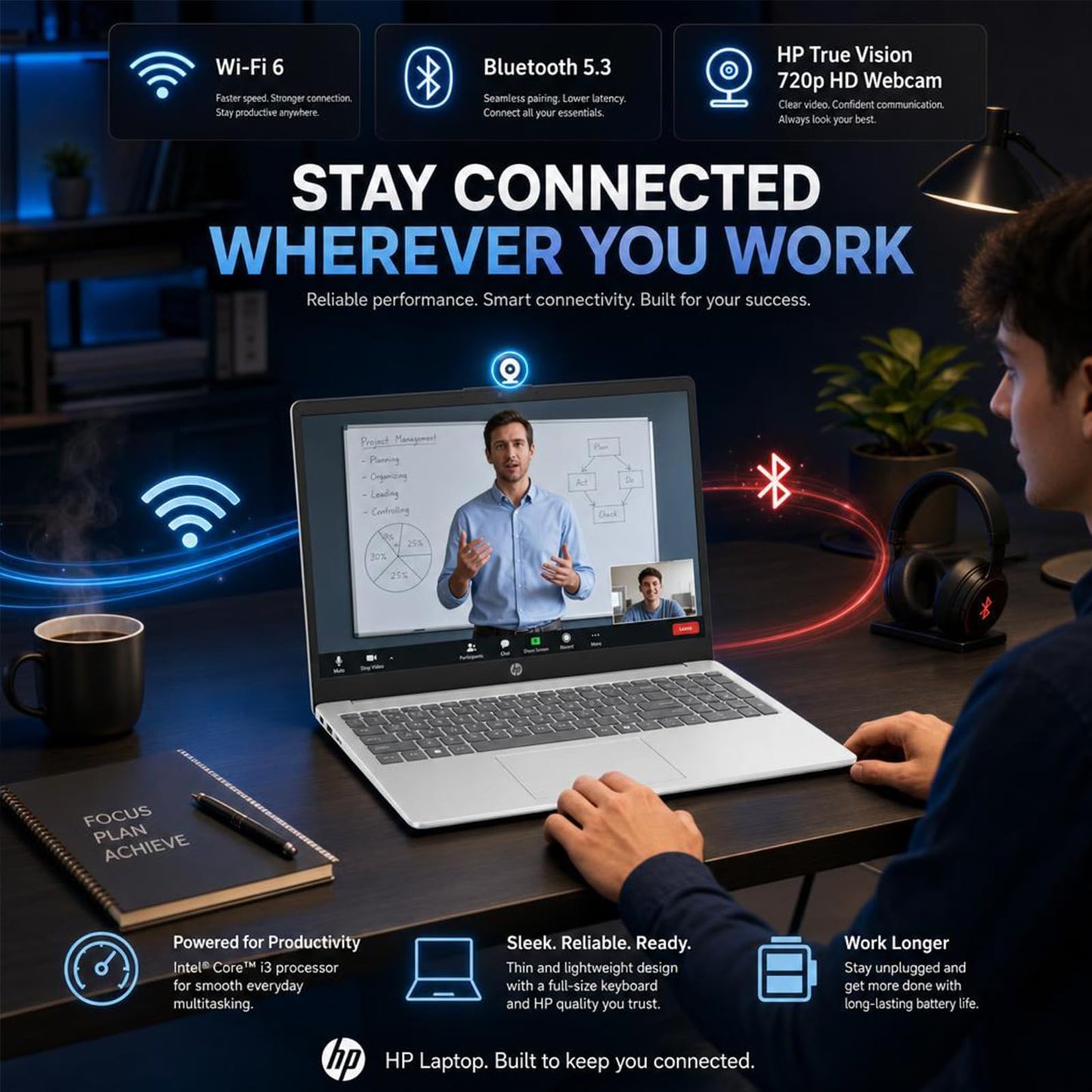 HP 15.6 Touchscreen Laptop for Student & Business,64GB RAM, 2TB SSD,Intel 13th Gen i3-1315U (Up to 4.5GHz), Copilot AI, Wi-Fi 6, HD Camera, Windows 11Pro, Natural Silver, w/Accessories
