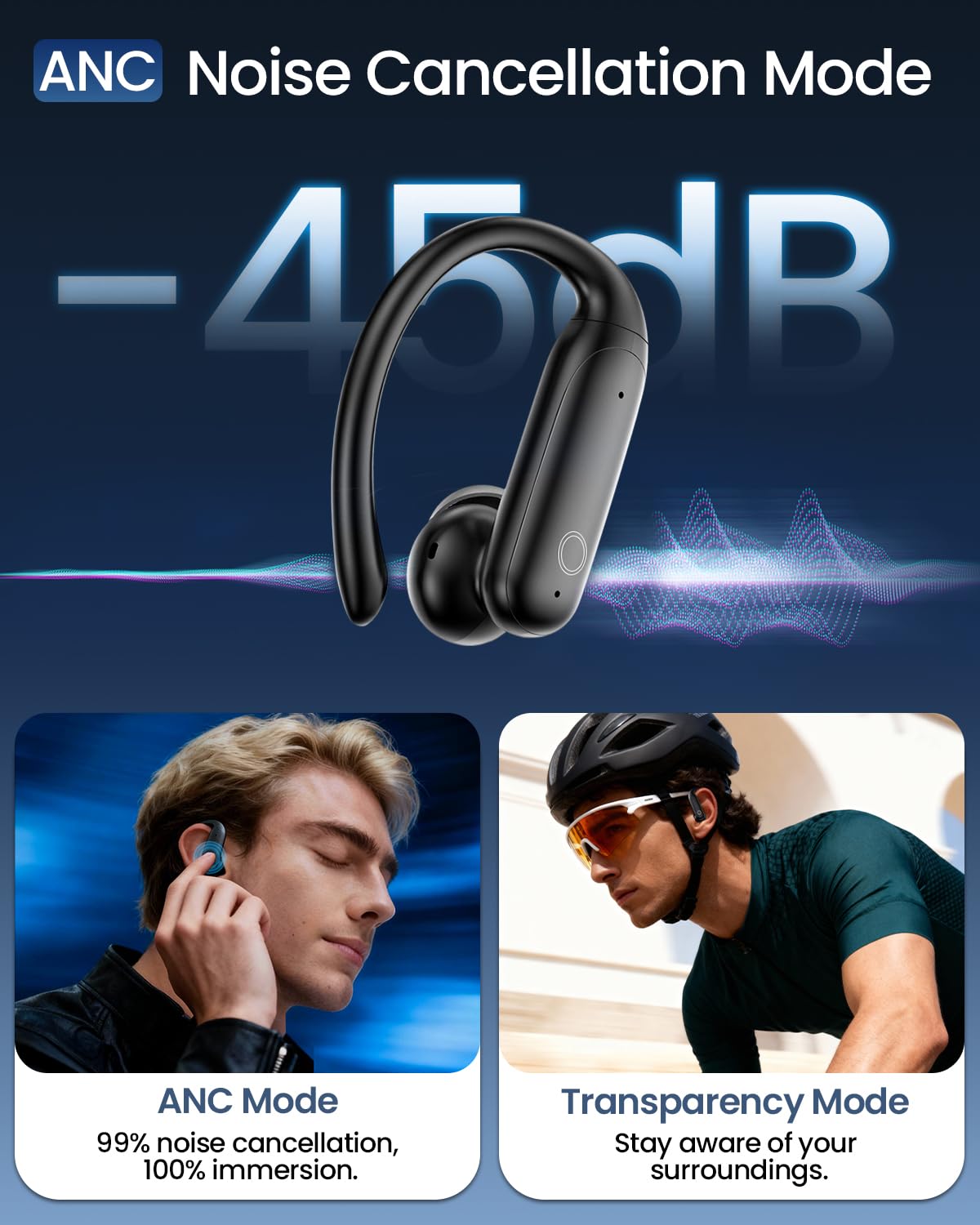 🔥79% off!🔥LEEMC Wireless Earbuds, Bluetooth Headphones 6.0