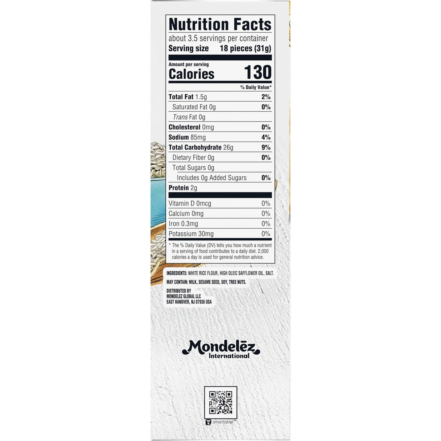 Good Thins Simply Salt Rice Snacks Gluten Free Crackers, Bulk Snack Crackers, 12 - 3.5 oz Boxes