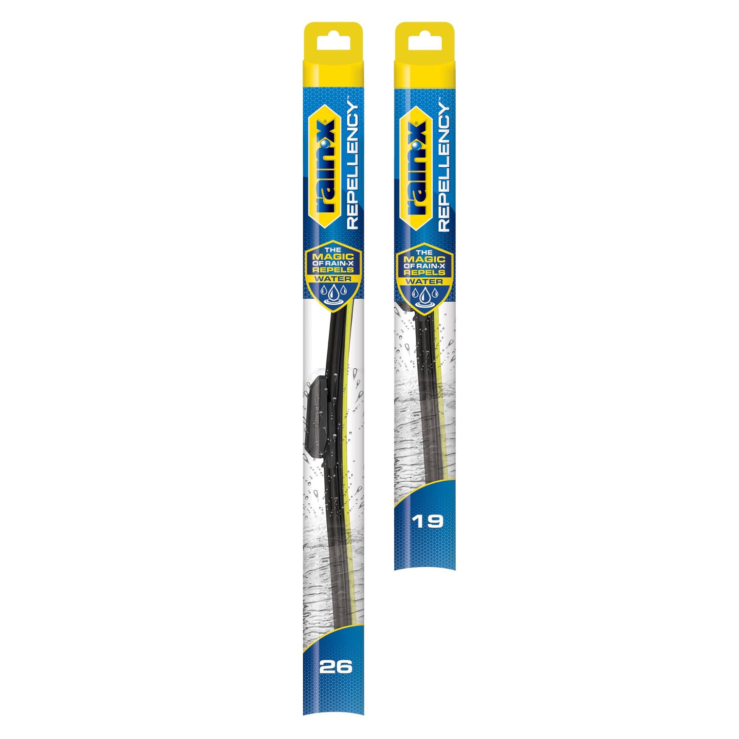 Rain-X 810354 Repellency Water Repellent Wiper Blades, 26" & 19" Windshield Wipers, All Weather Streak-Free for Enhanced Visibility w/Water Repellency Formula [Amazon Exclusive]