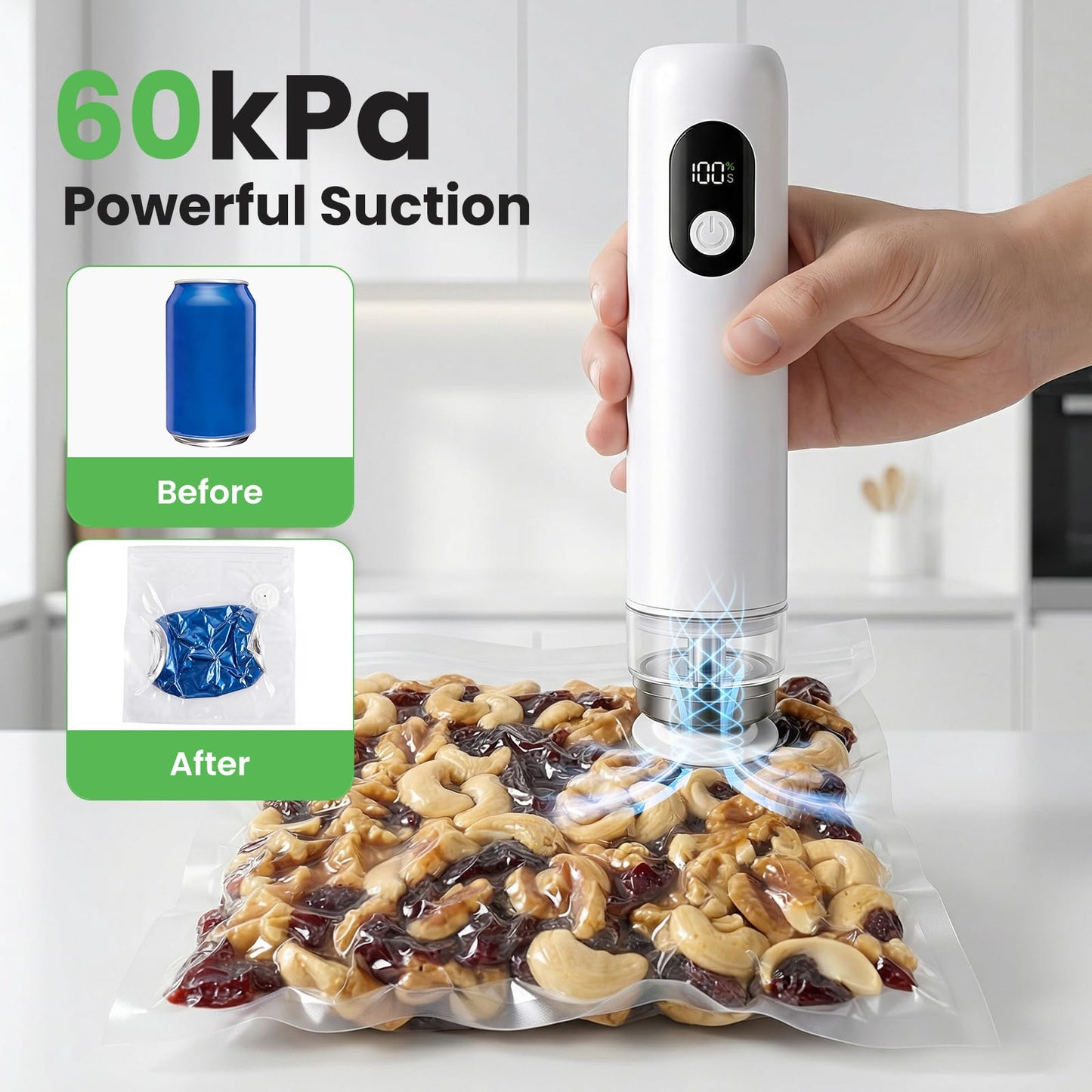 🔥70% Off!🔥ROUUO Vacuum Sealer for Food Portable