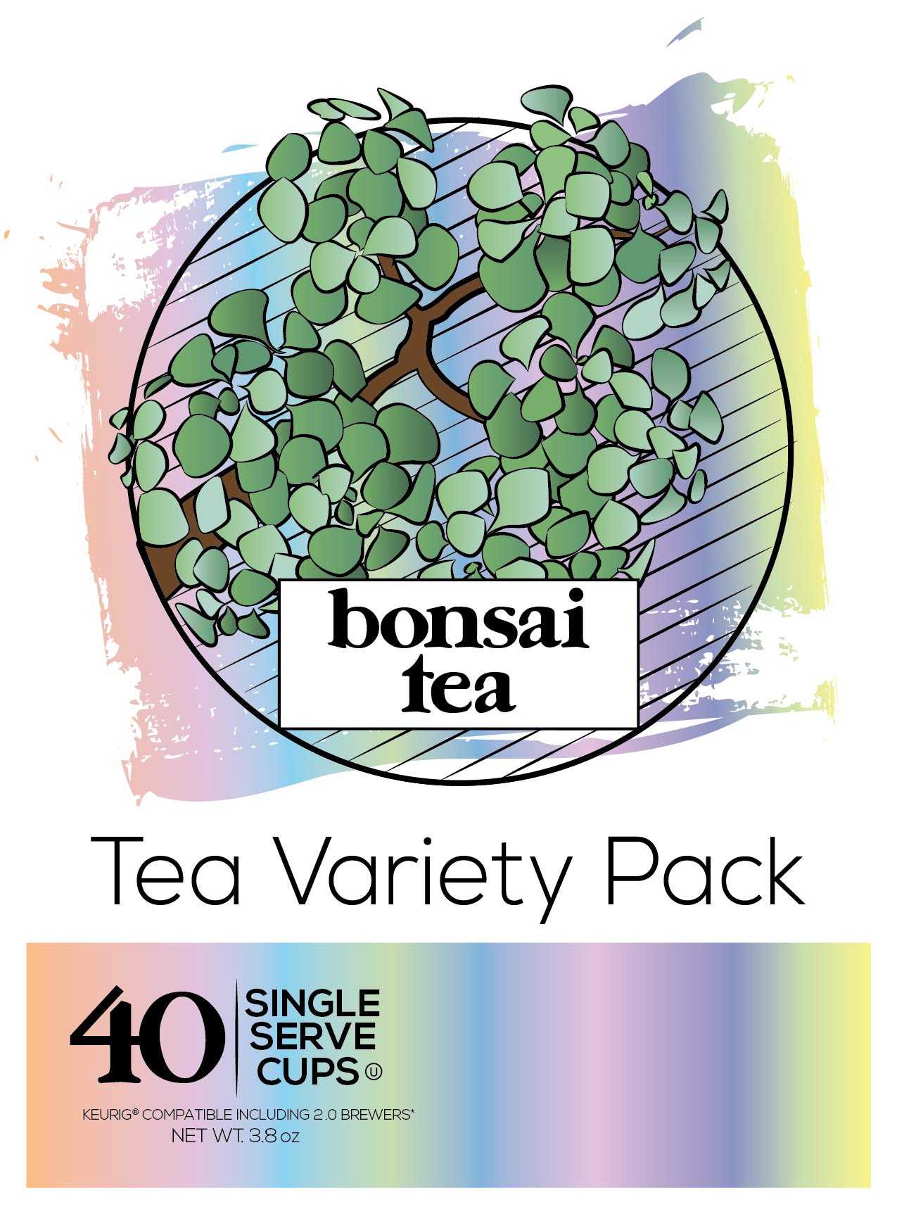 Bonsai Tea Co. Variety Pack, Compatible with K Cup Brewers Including 2.0, 40 Count