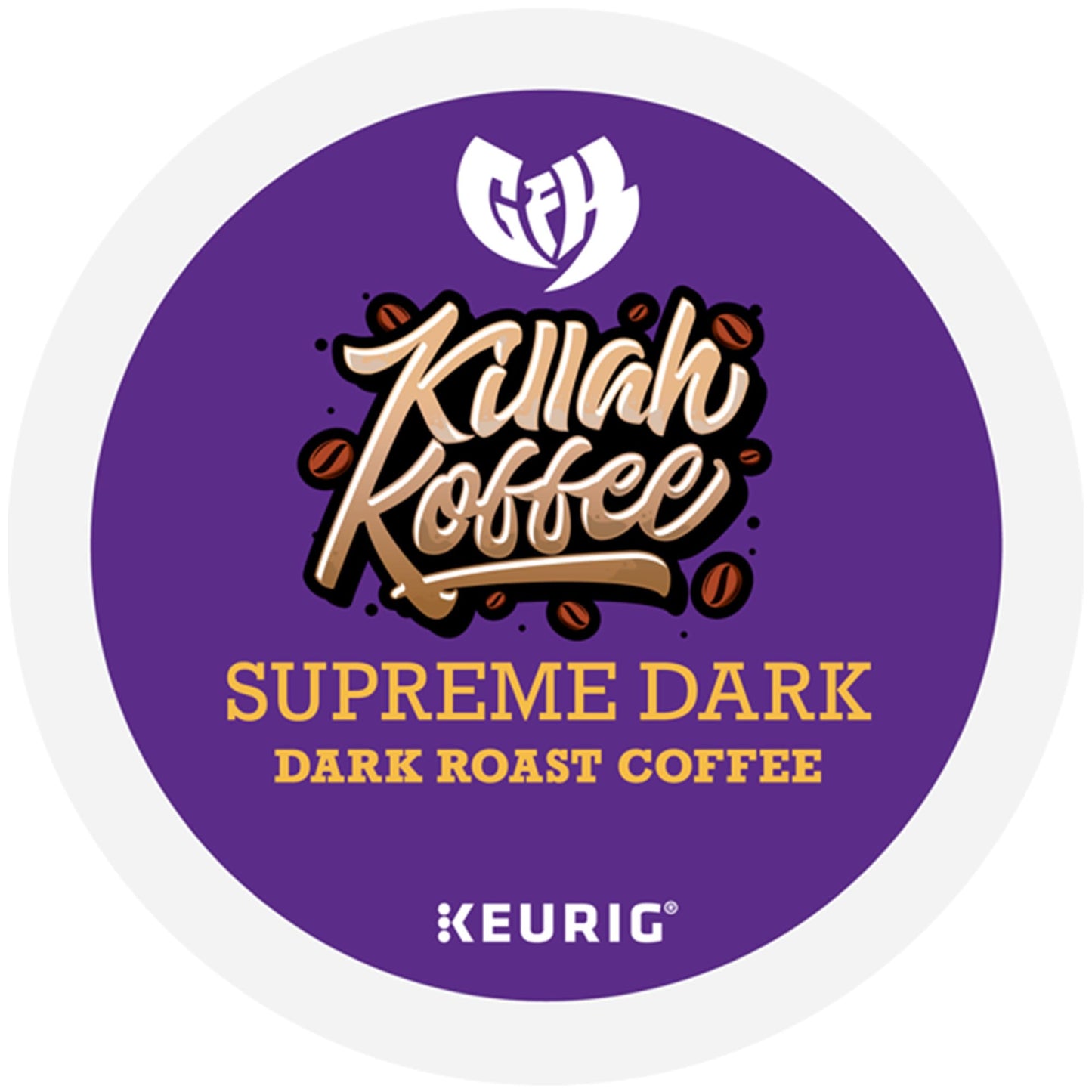 Killah Koffee Supreme Dark Roast, Keurig Single-Serve K-Cup Pods, Dark Roast Coffee, 10 Count