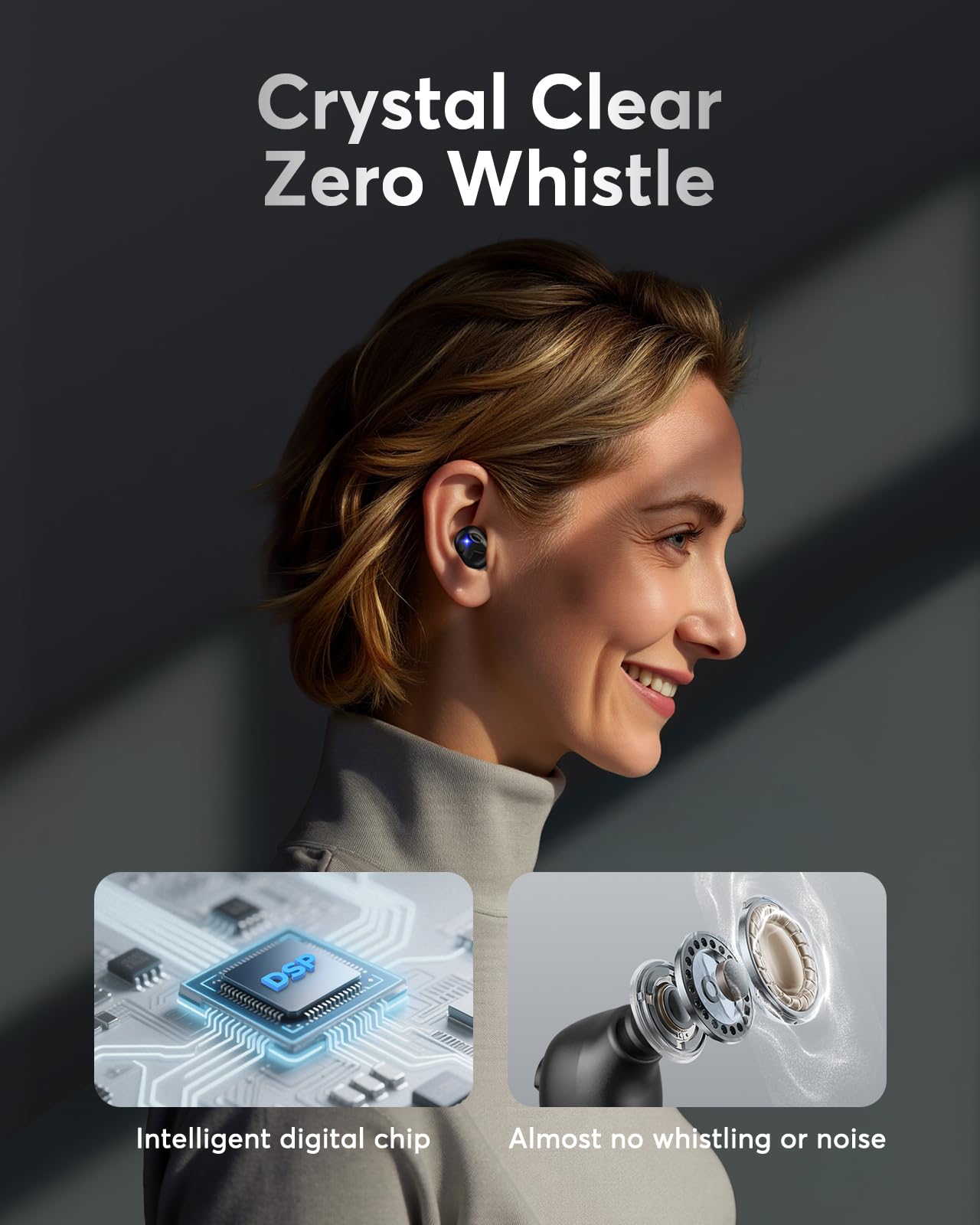 Karthus OTC Hearing Aids for Seniors & Adults, Rechargeable Hearing Aids with Noise Cancelling & Clear Sound, 16-Channel Digital DSP & 2 Environment Modes, 80+ Hour Battery Life, Comfort-Fit, Black