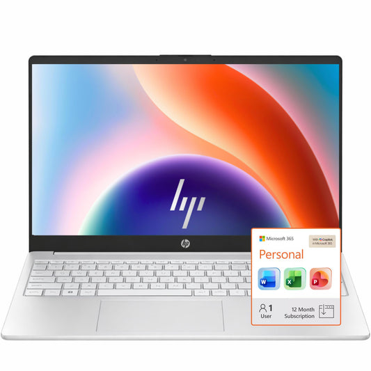 HP Ultrabook Laptop • Microsoft 365 • 8GB RAM • Intel 13th 4-Cores N100 • 128GB SSD Storage • Win 11 • no Mouse • Sliver | Everyday Essential and High Performance